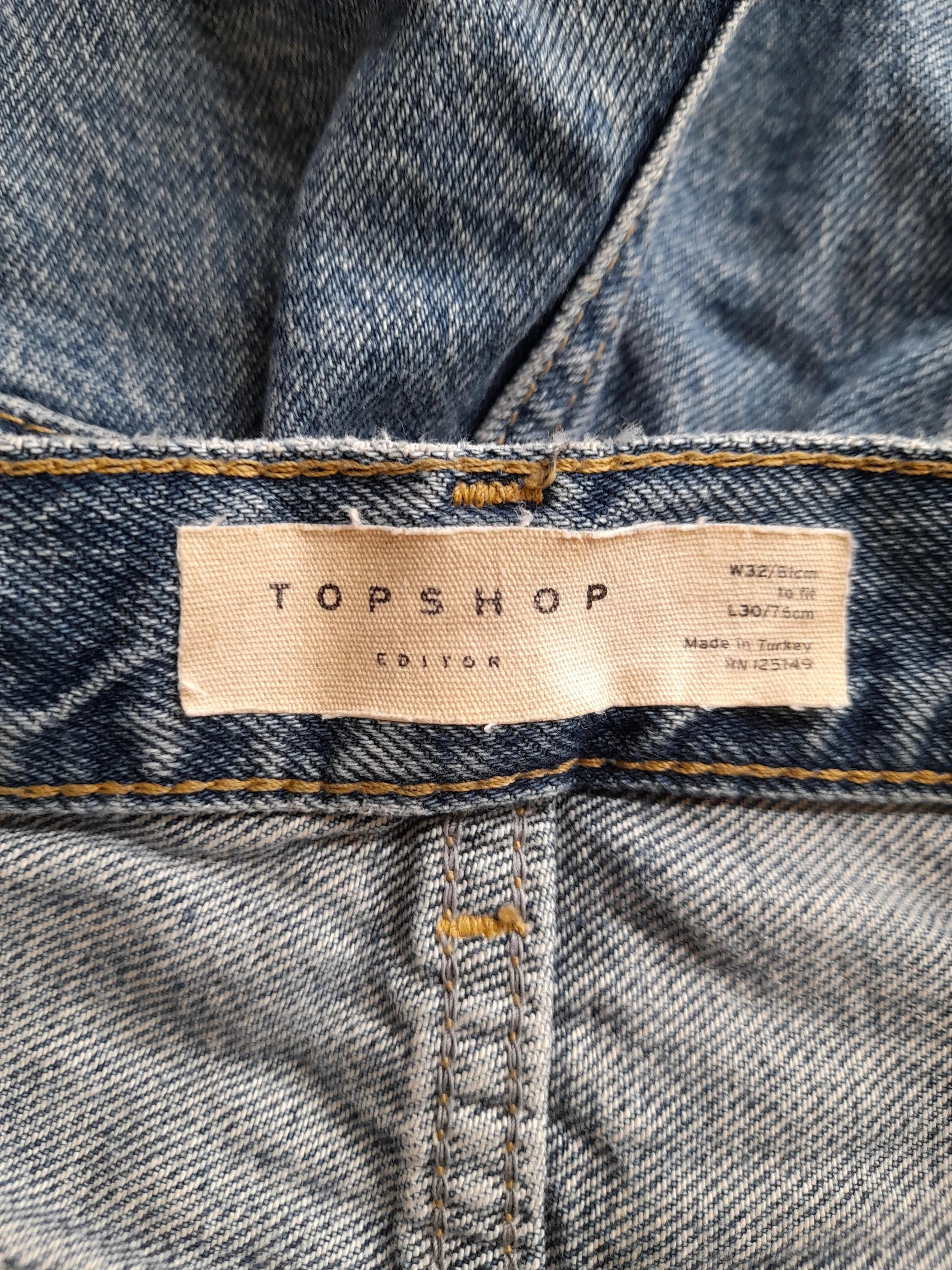 Topshop Men's Jeans M Blue 100% Cotton Straight - Image 5