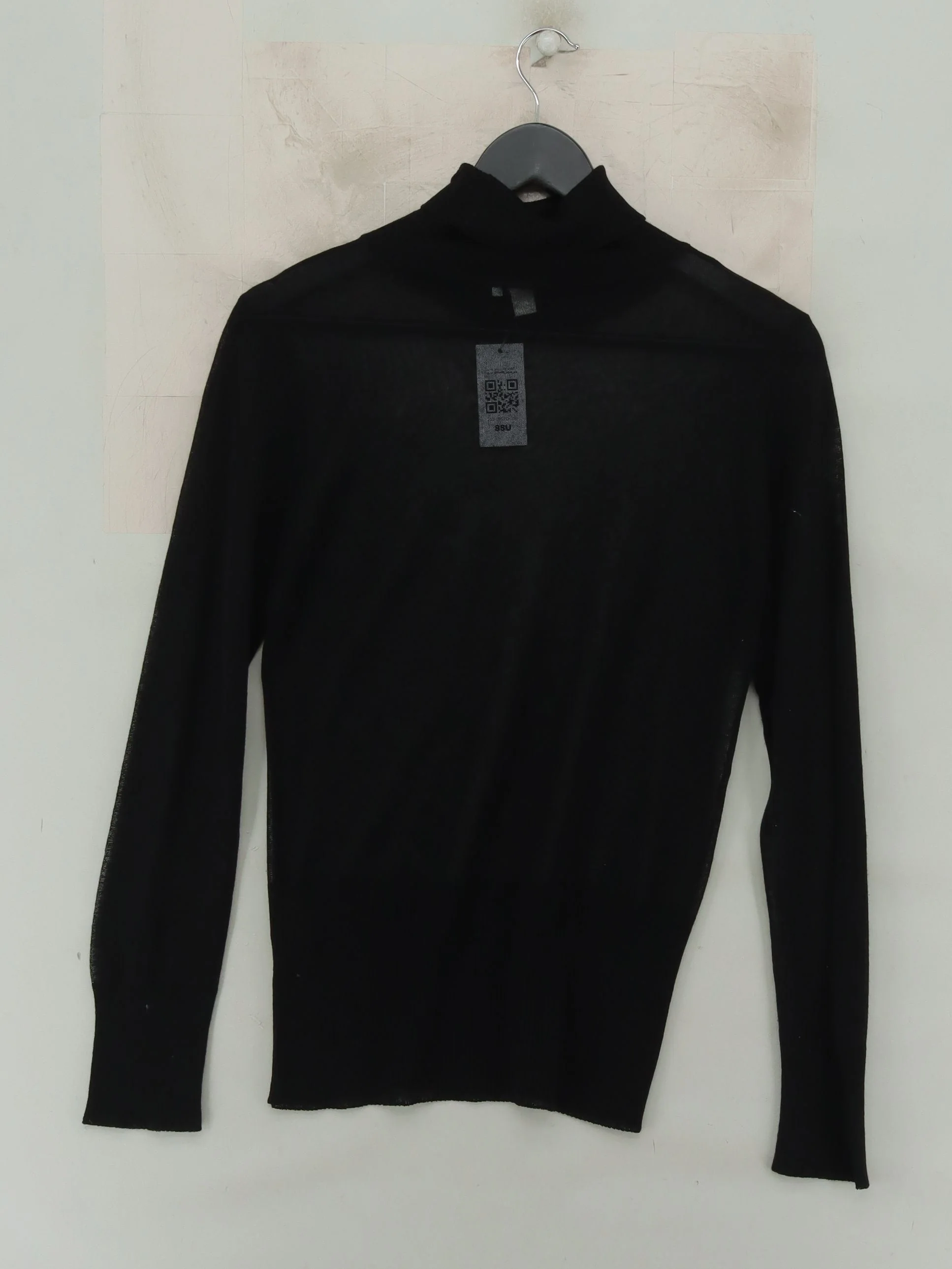Topshop Men's Jumper M Black Viscose with Polyester Roll Neck Pullover - Image 2