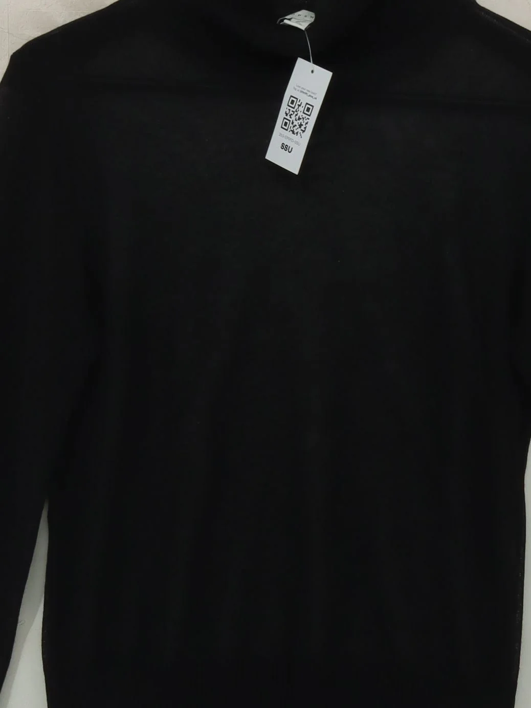Topshop Men's Jumper M Black Viscose with Polyester Roll Neck Pullover - Image 3