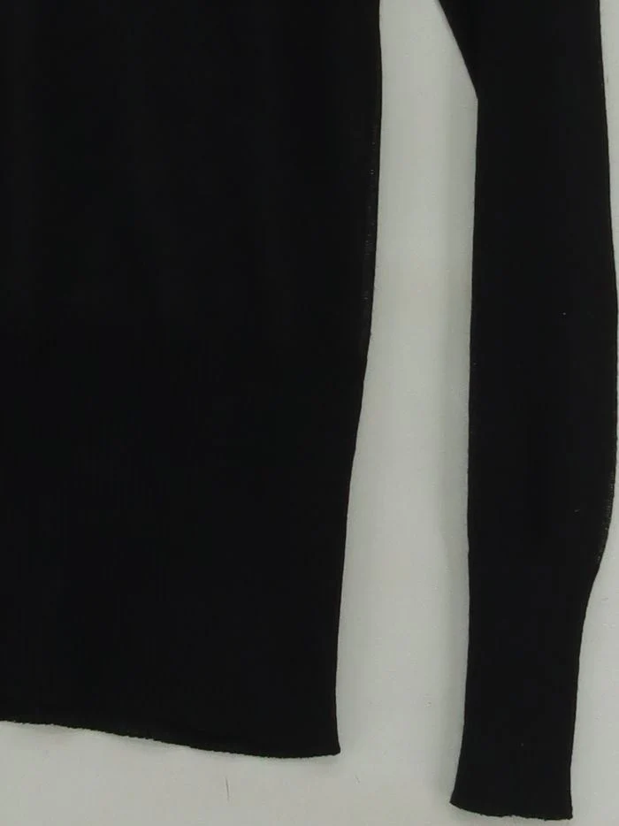 Topshop Men's Jumper M Black Viscose with Polyester Roll Neck Pullover - Image 4