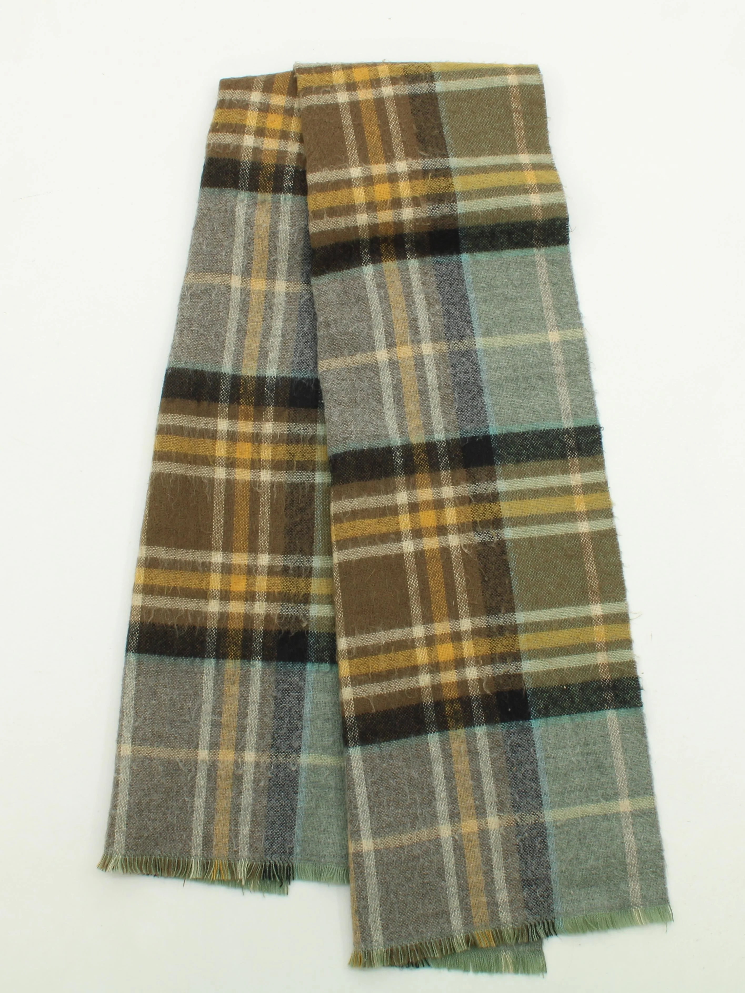 Topshop Men's Scarf Multi Checkered 100% Wool Scarf - Image 2
