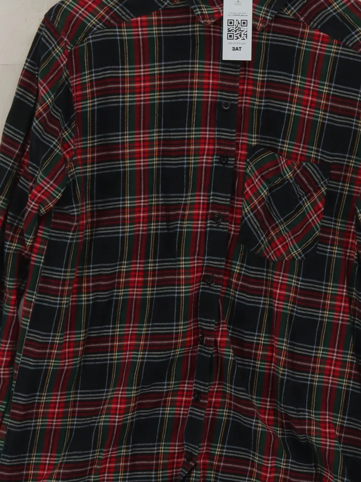 Topshop Men's Shirt S Multi Checkered 100% Cotton Basic - Image 3