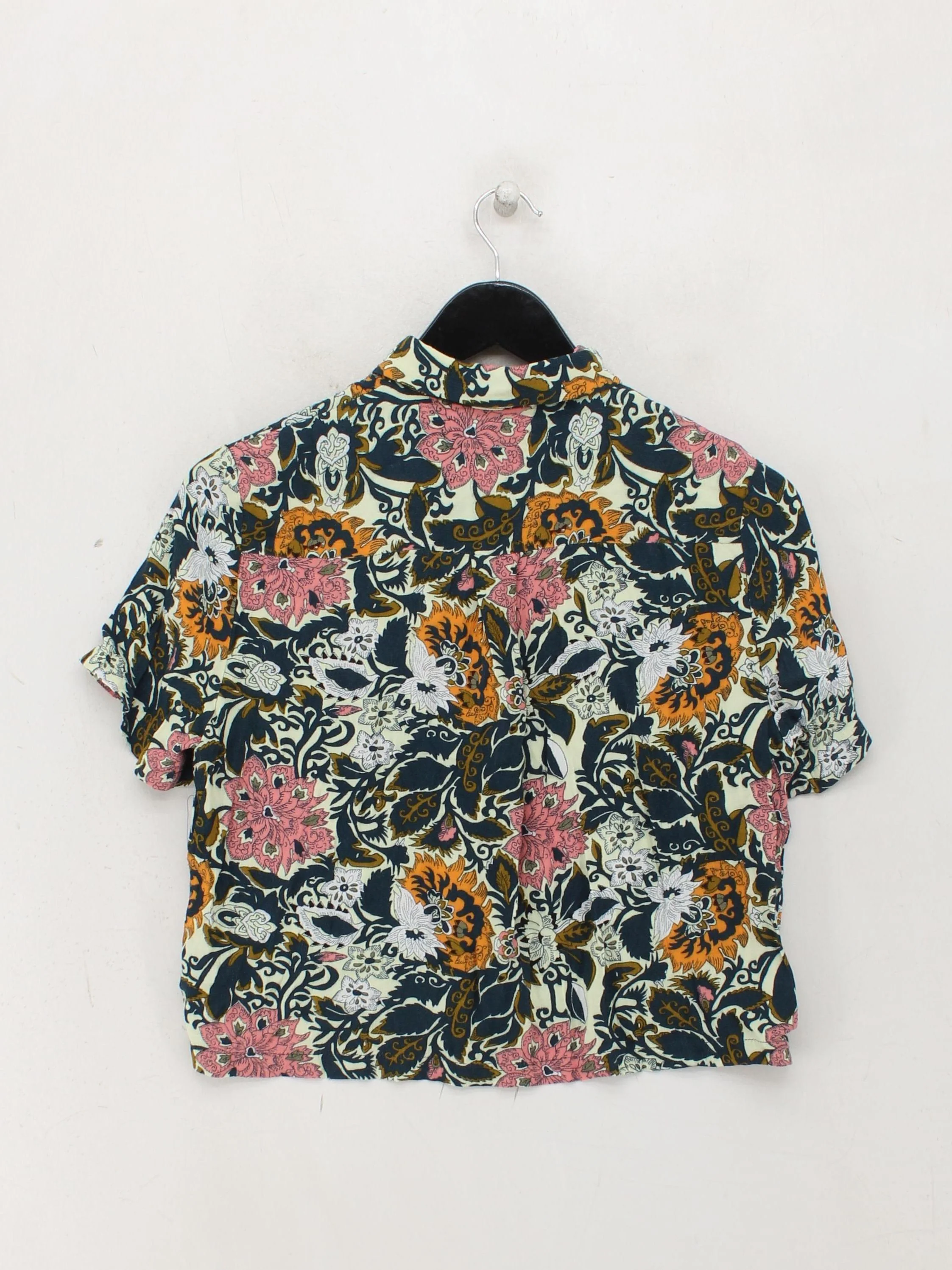 Topshop Men's Shirt S Multi Floral 100% Rayon Basic - Image 2