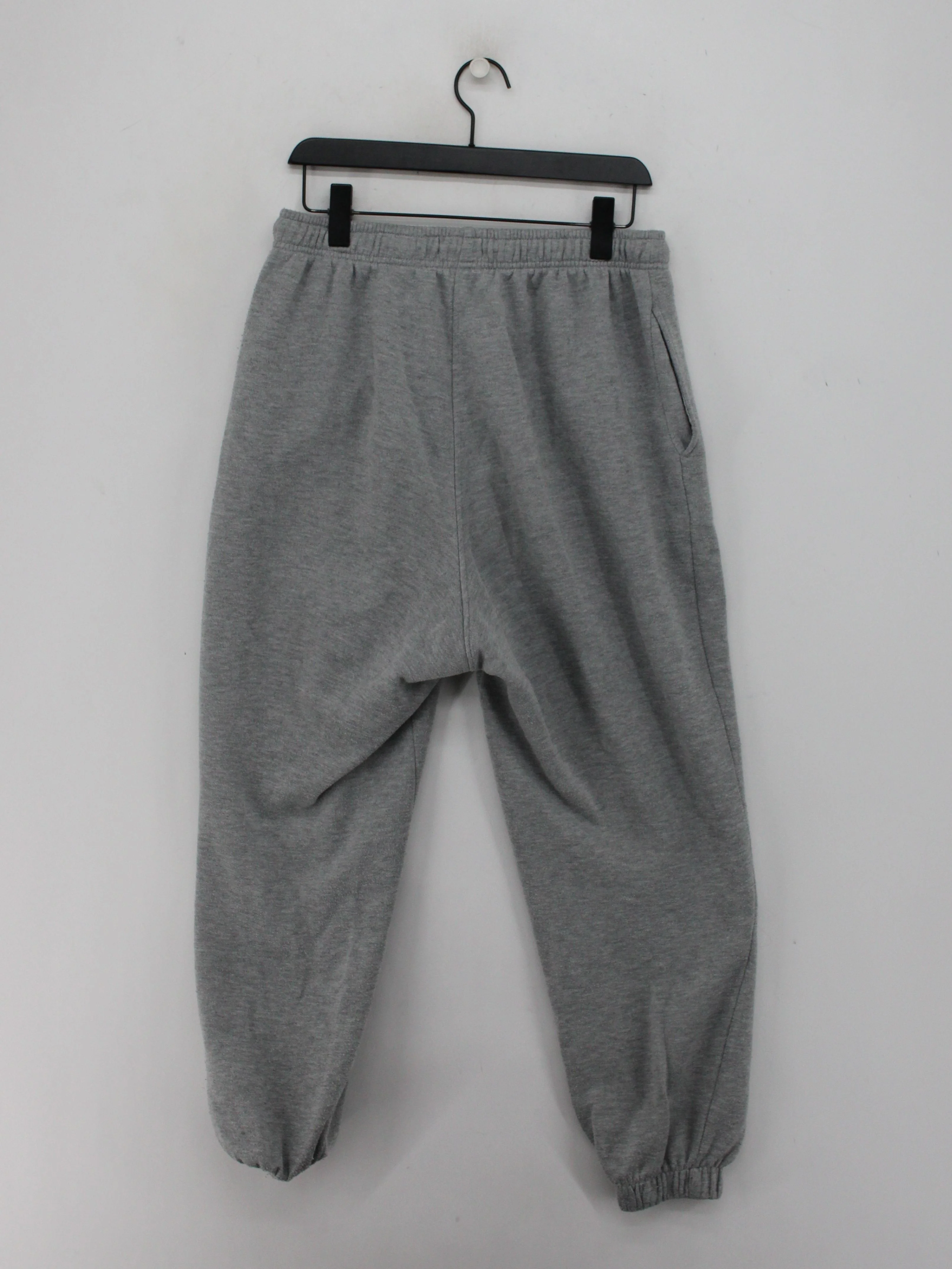 Topshop Men's Sports Bottoms L Grey Polyester with Viscose, Cotton Sweatpants - Image 2