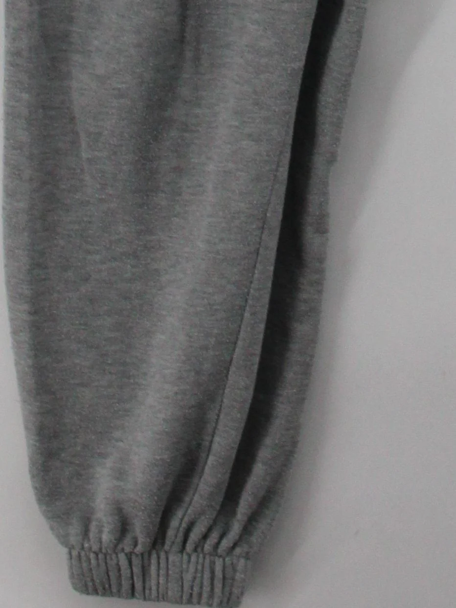 Topshop Men's Sports Bottoms L Grey Polyester with Viscose, Cotton Sweatpants - Image 4