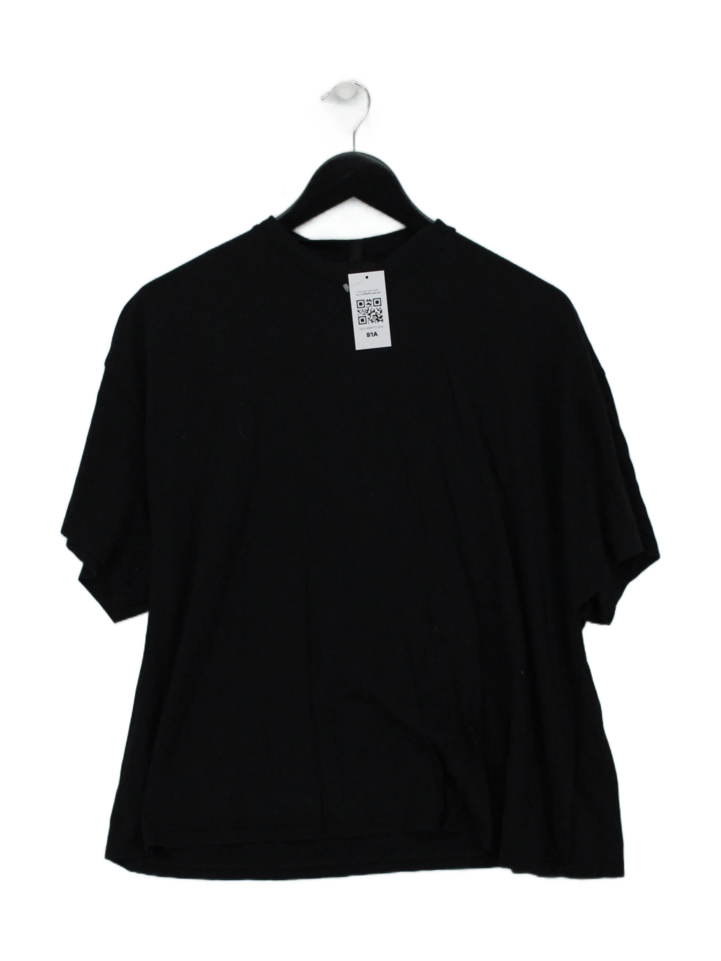 Topshop Men's T-Shirt S Black 100% Cotton Basic