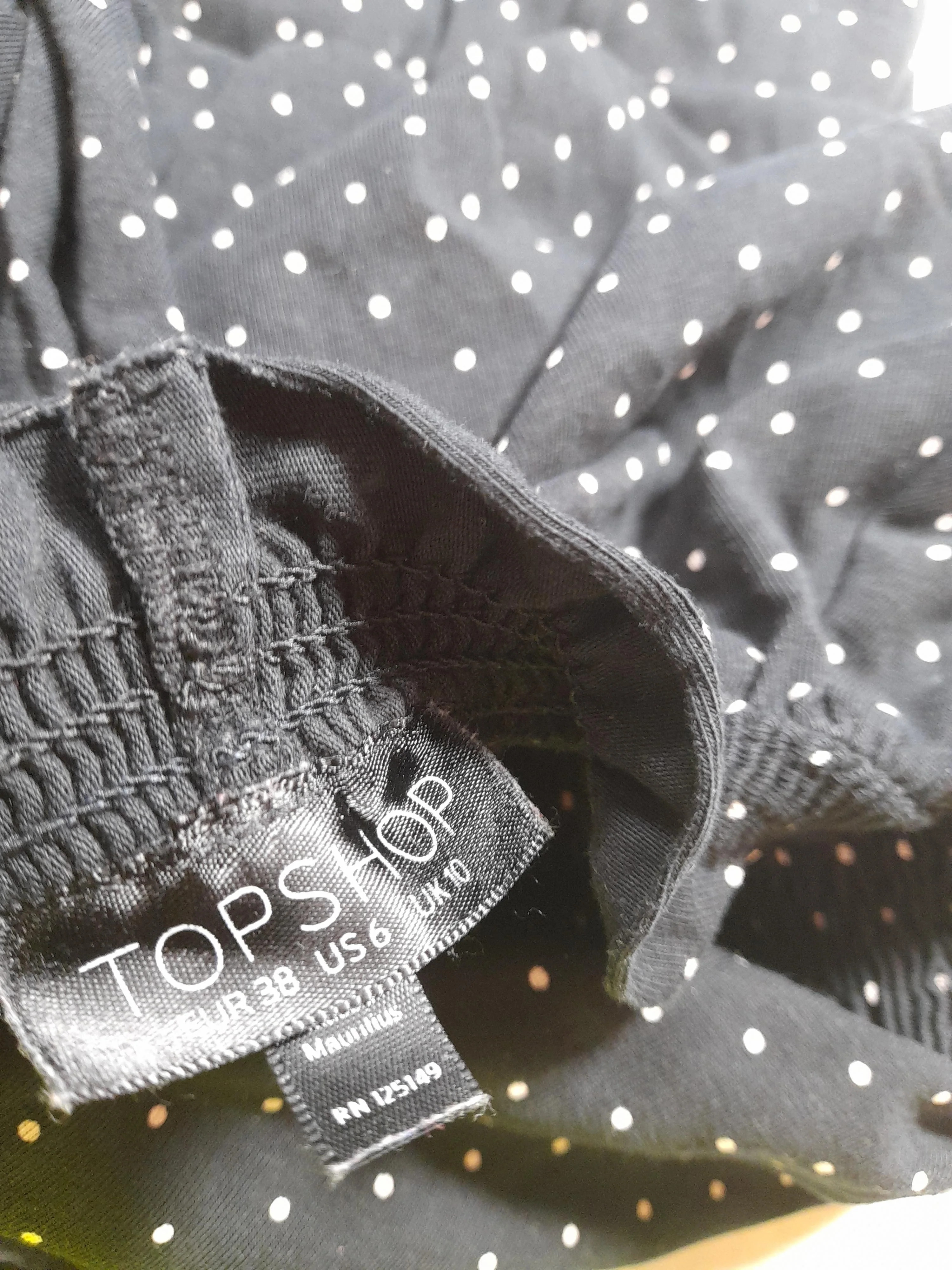 Topshop Mini Dress UK10 in Black - Image 5