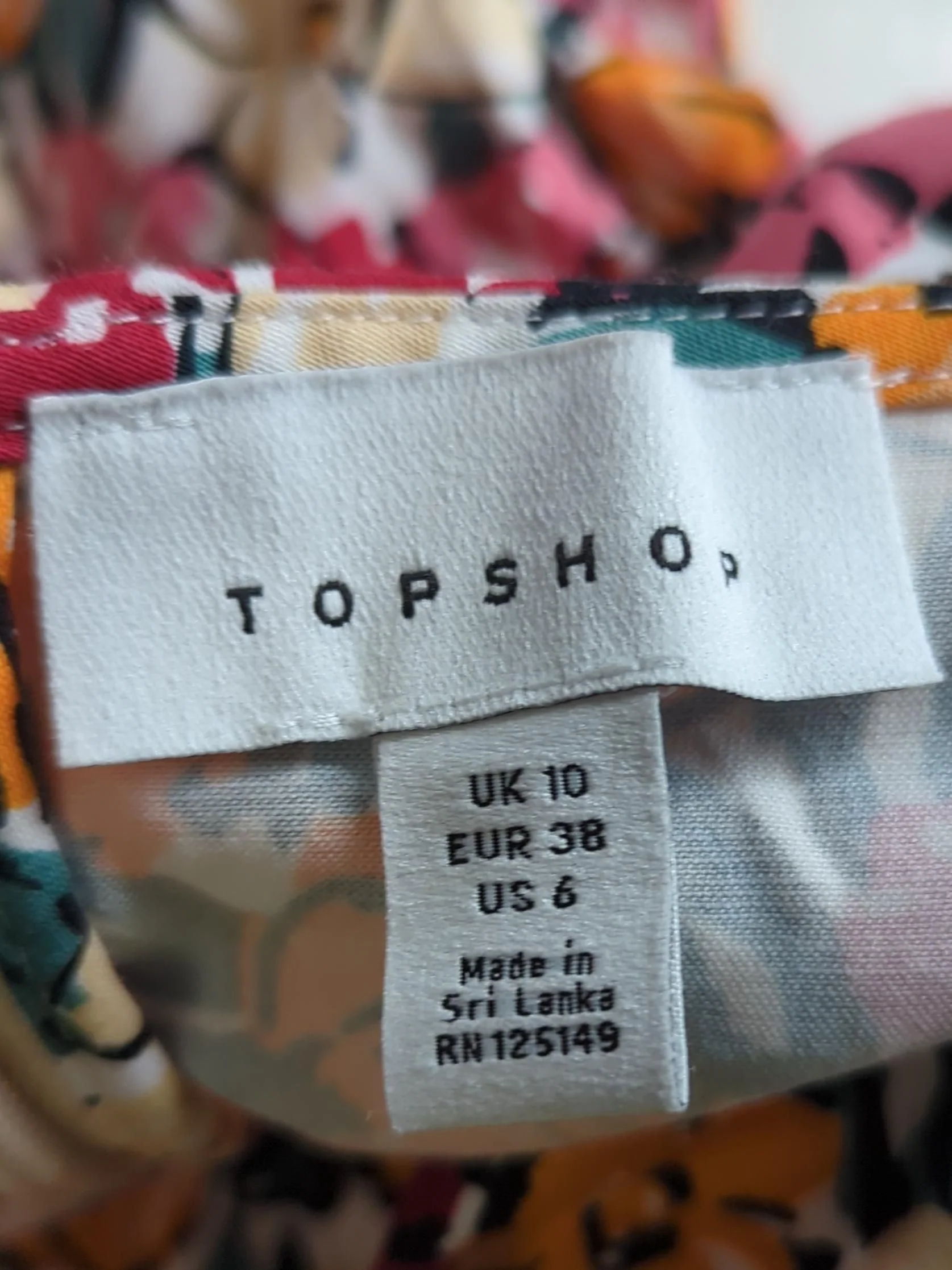 Topshop Mini Dress UK10 in Multi - Image 5