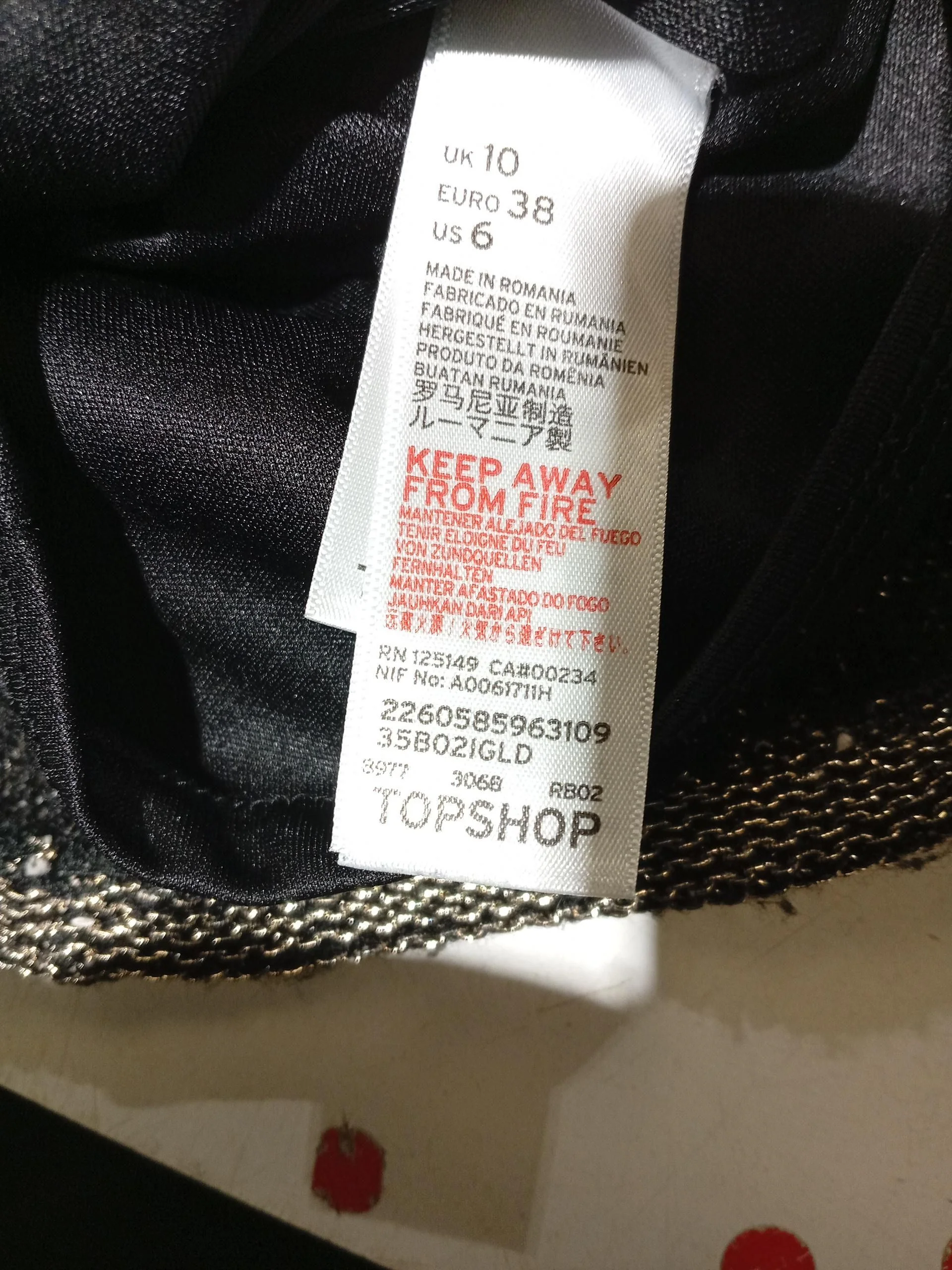 Topshop Mini Dress UK10 in Multi - Image 6