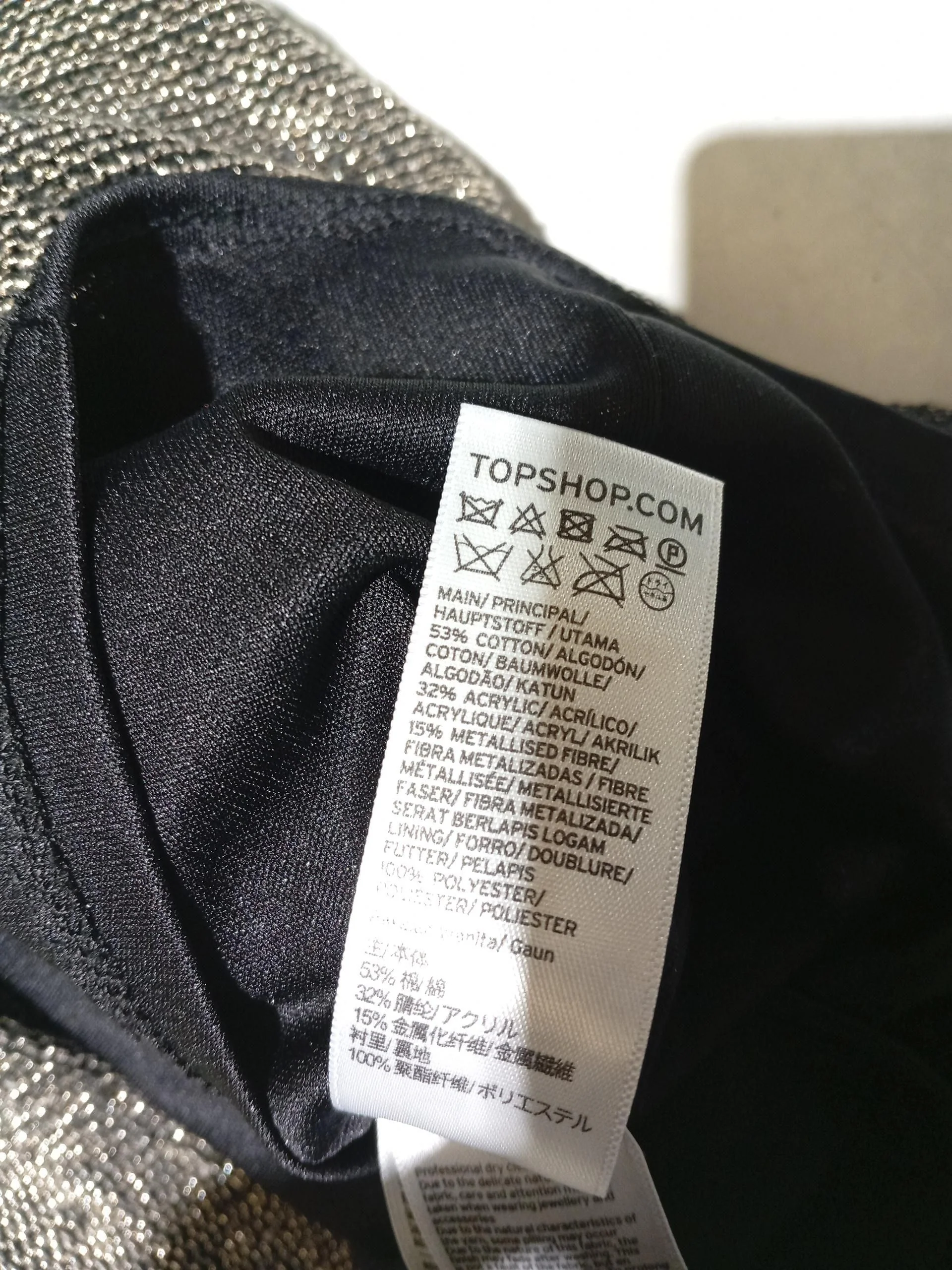 Topshop Mini Dress UK10 in Multi - Image 7