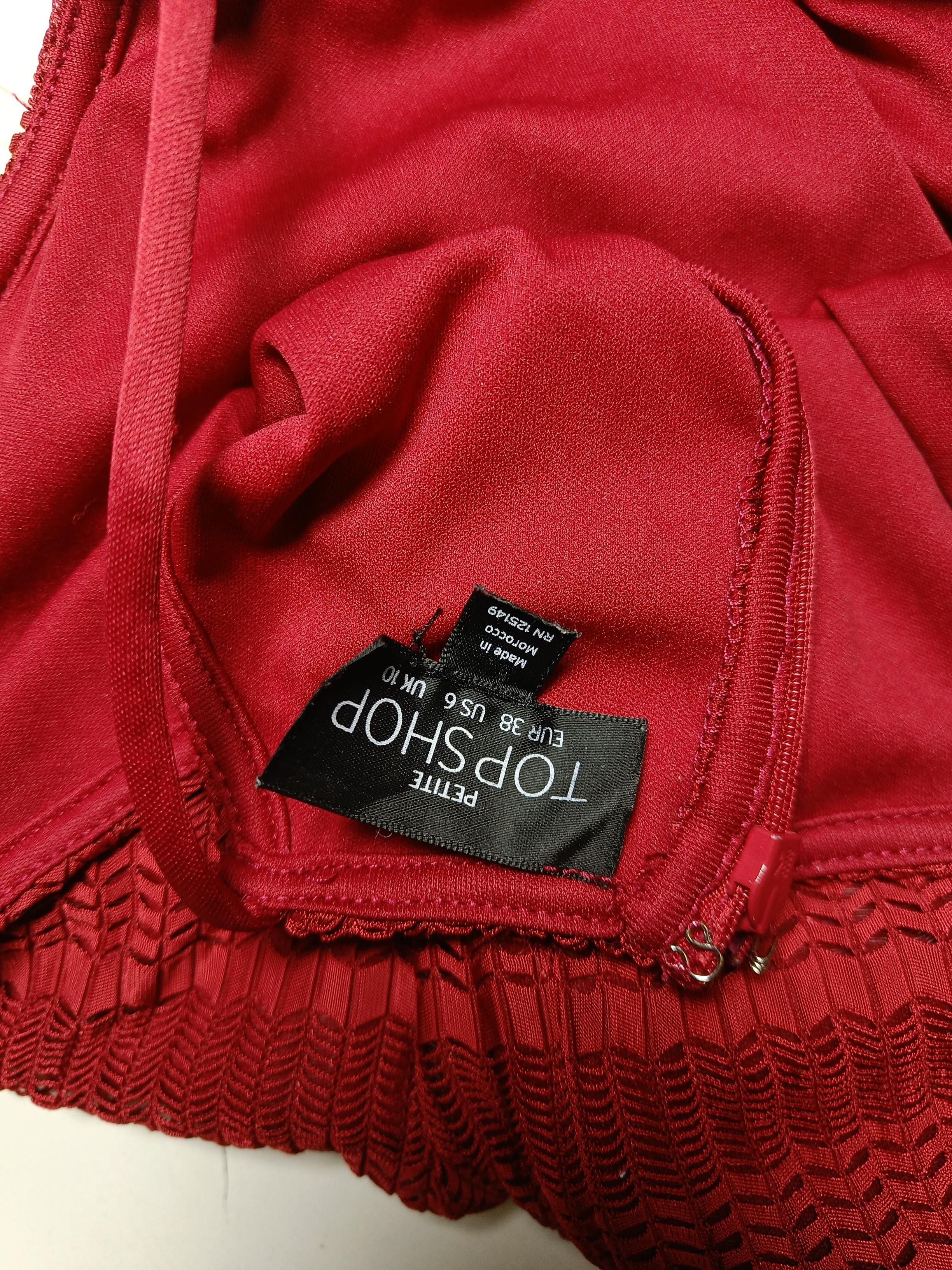 Topshop Mini Dress UK10 in Red - Image 5