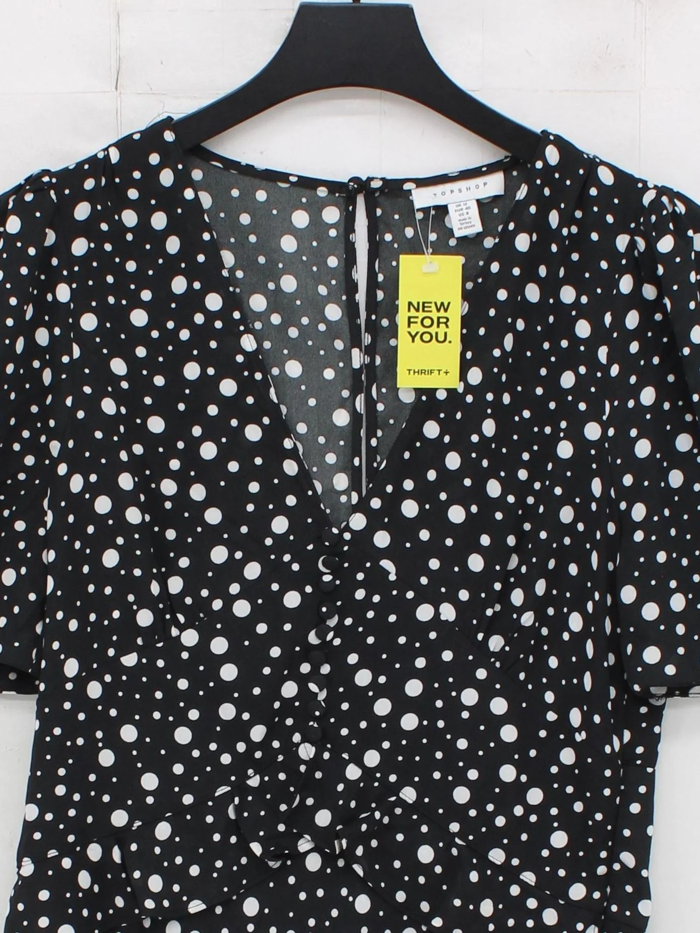 Topshop Mini Dress UK12 in Black - Image 3