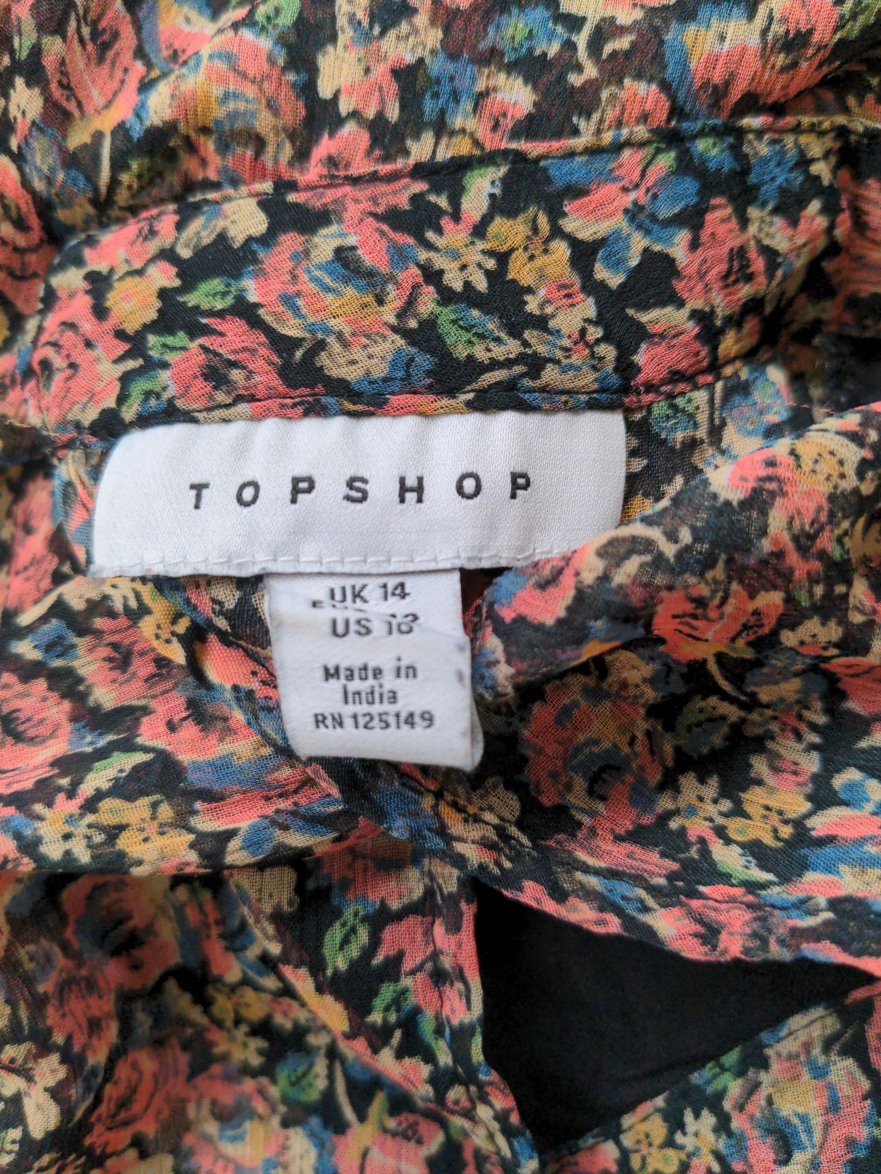 Topshop Mini Dress UK14 in Multi - Image 6
