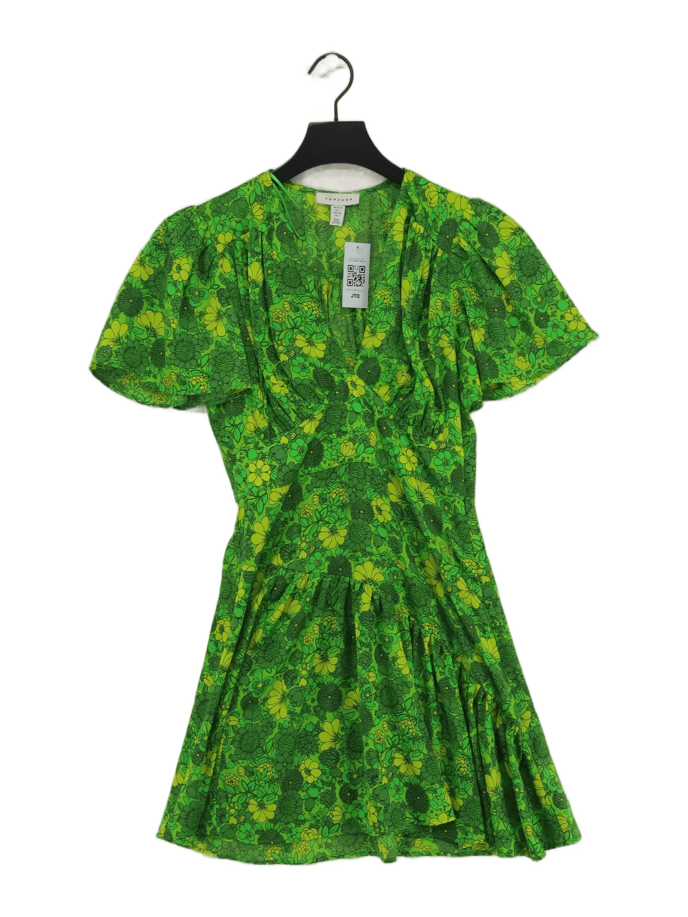 Topshop Mini Dress UK6 in Green