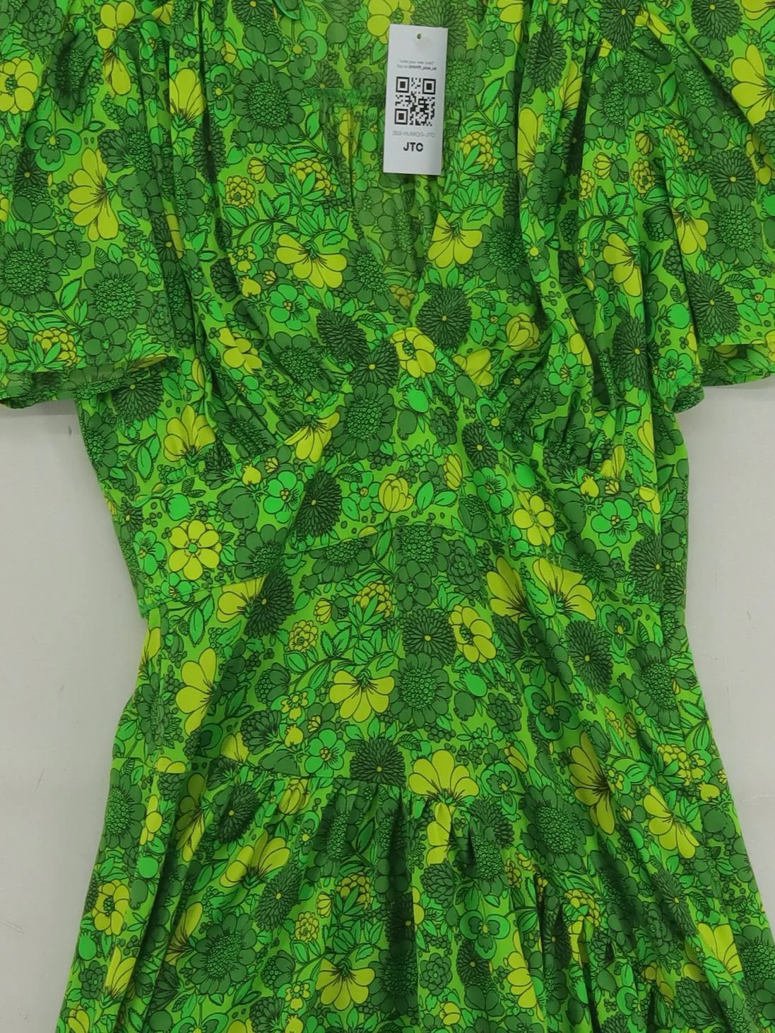 Topshop Mini Dress UK6 in Green - Image 3