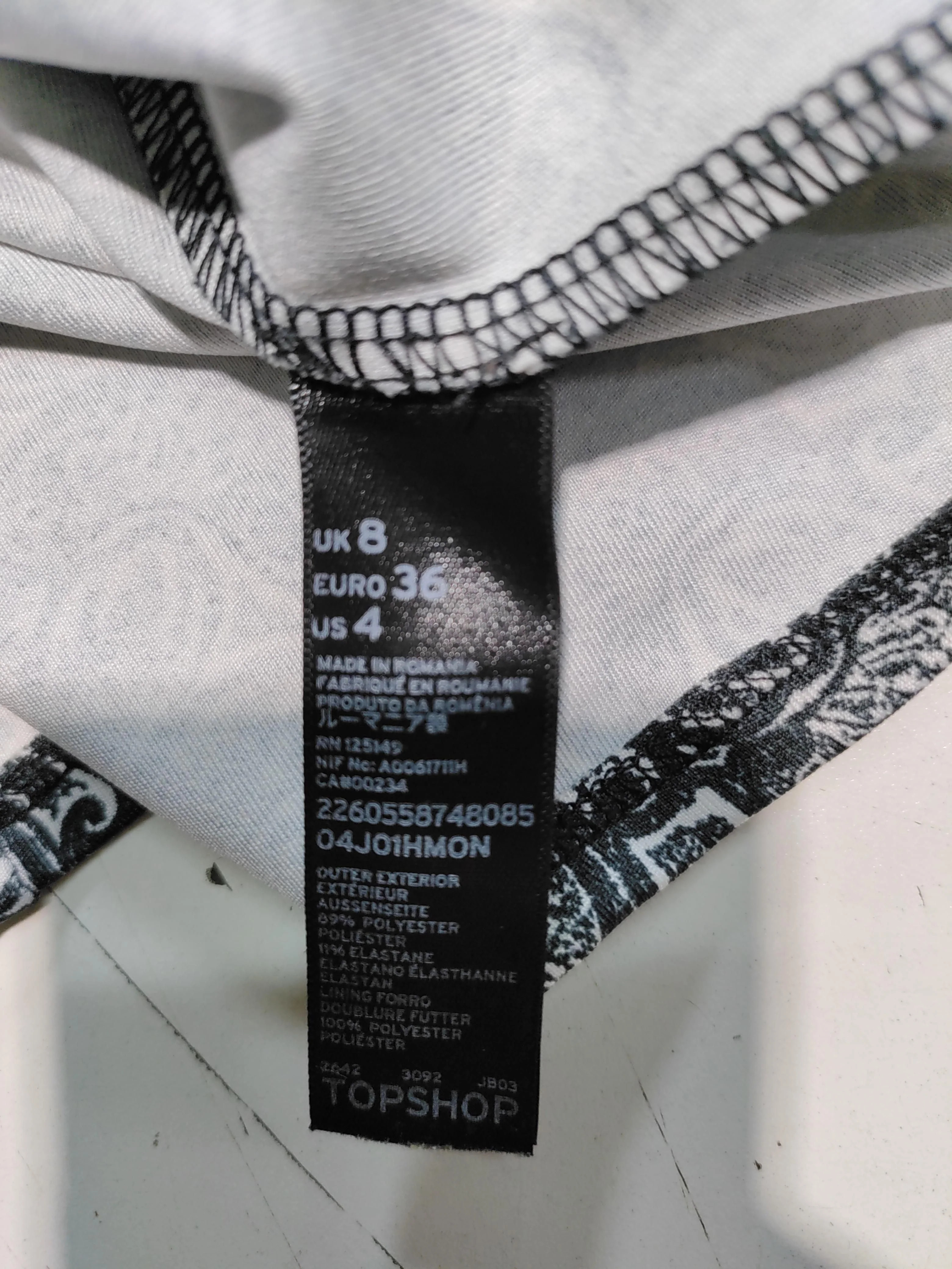 Topshop Mini Dress UK8 in Multi - Image 6