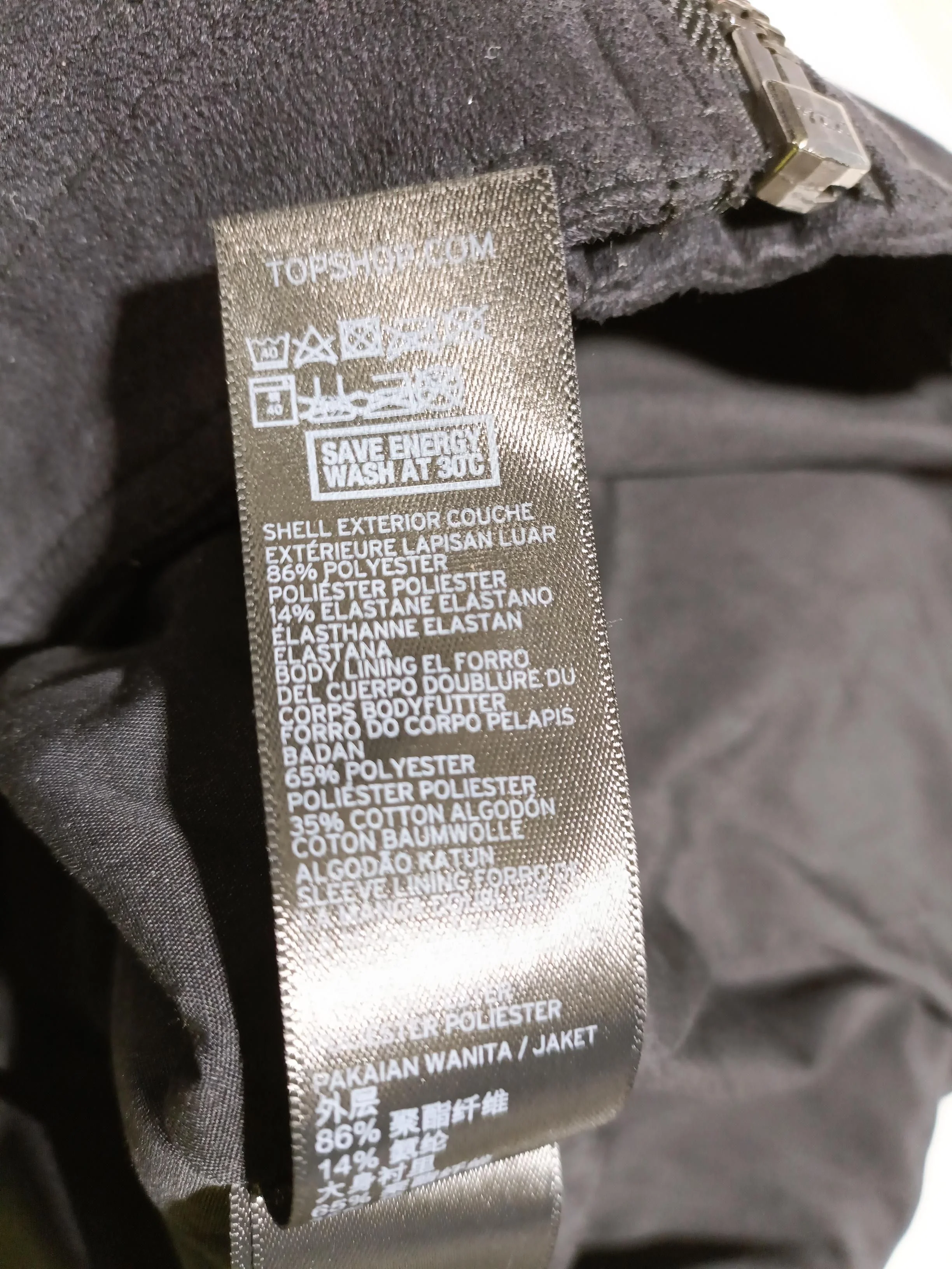 Topshop Motorcycle Jacket jacket black - Image 6