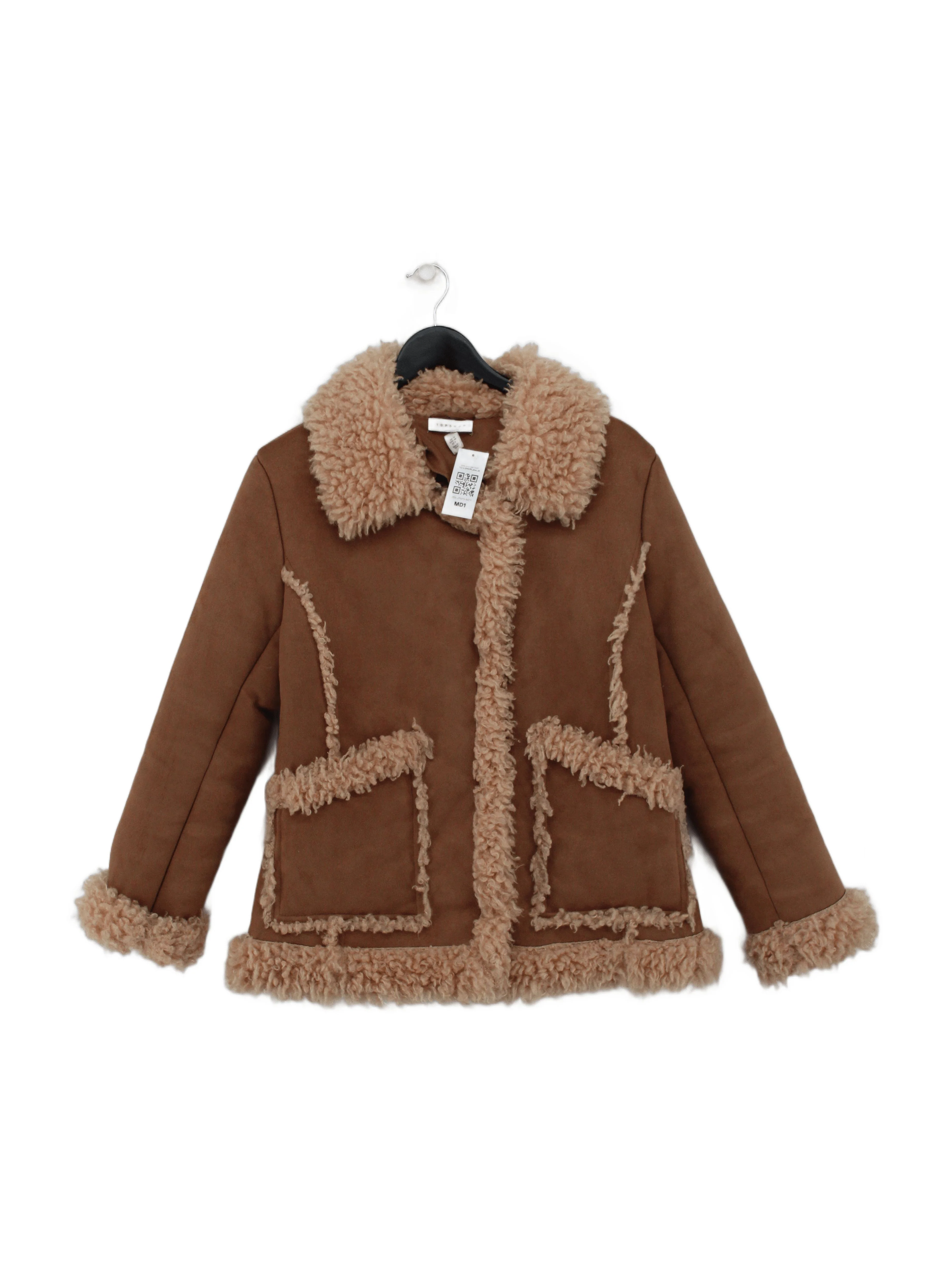 Topshop Motorcycle Jacket jacket brown