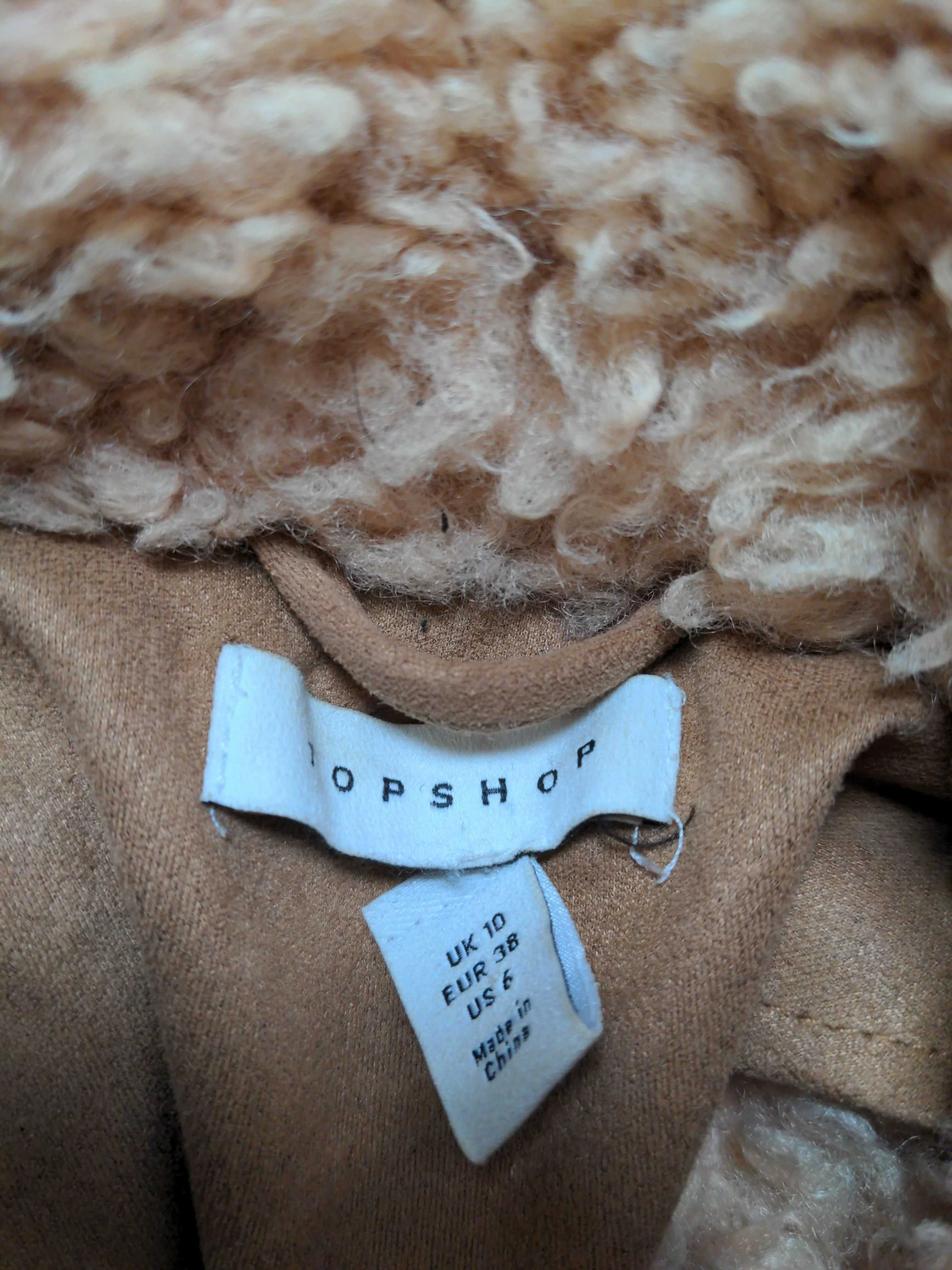Topshop Motorcycle Jacket jacket brown - Image 5