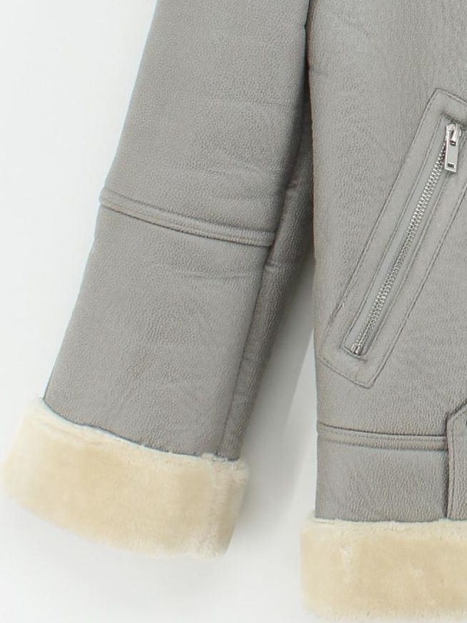 Topshop Motorcycle Jacket jacket grey - Image 4