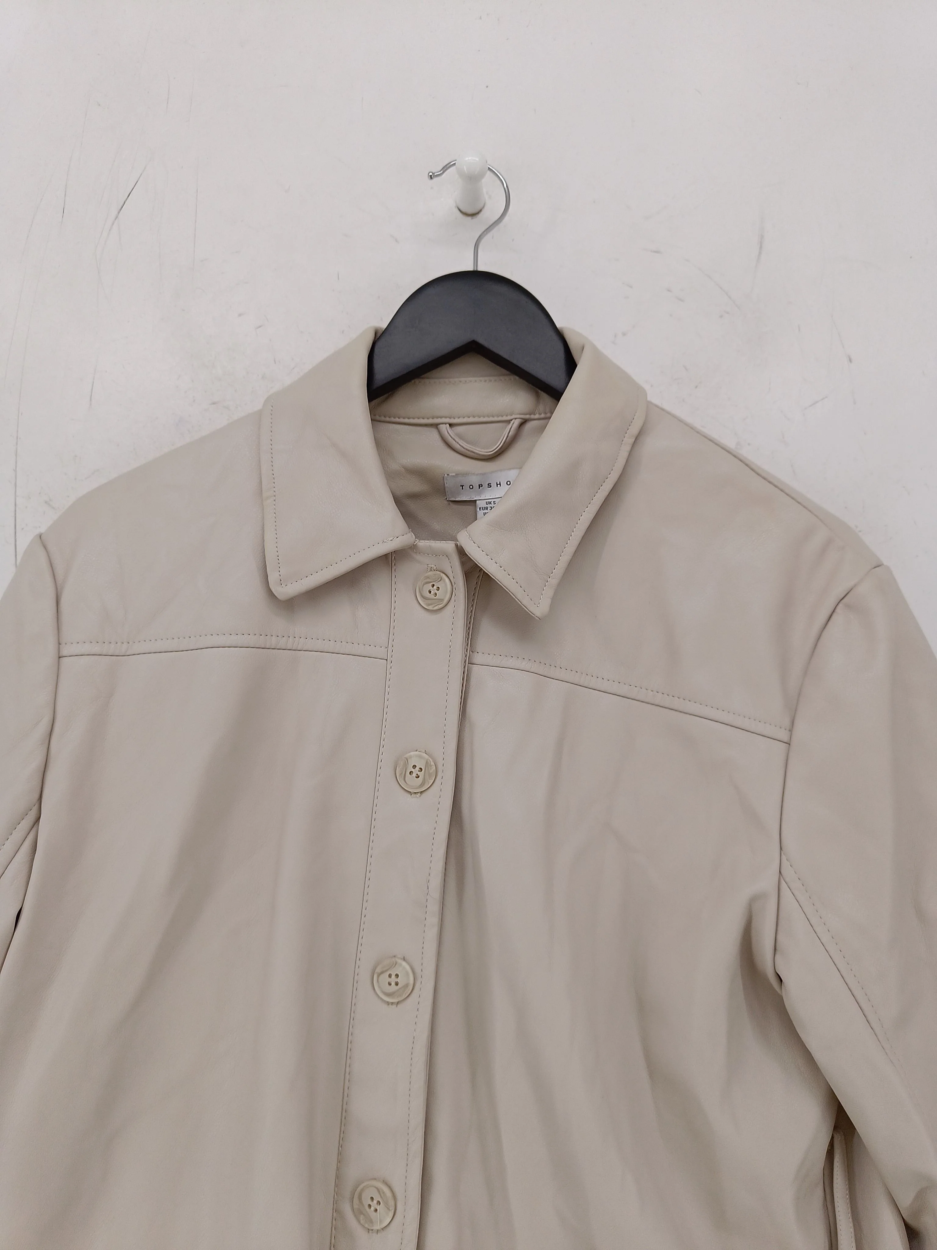 Topshop Overcoat jacket cream - Image 3