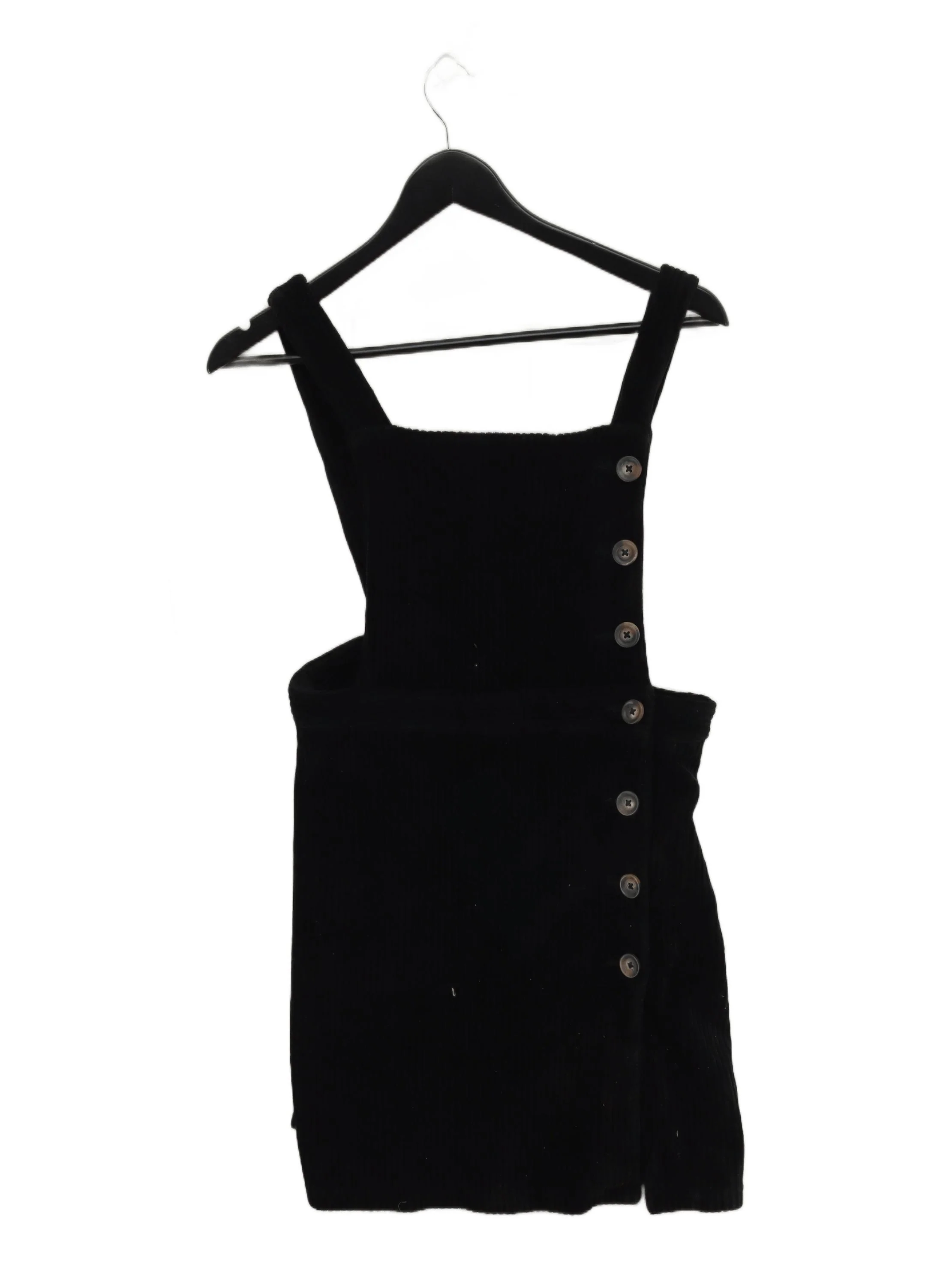 Topshop Pinafore/Dungaree Mini Dress UK10 in Black