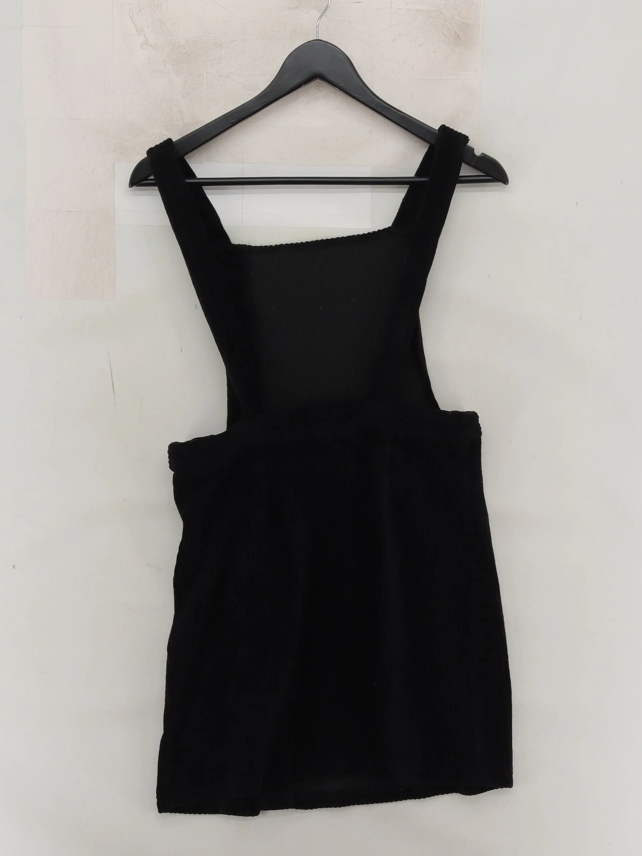Topshop Pinafore/Dungaree Mini Dress UK10 in Black - Image 2