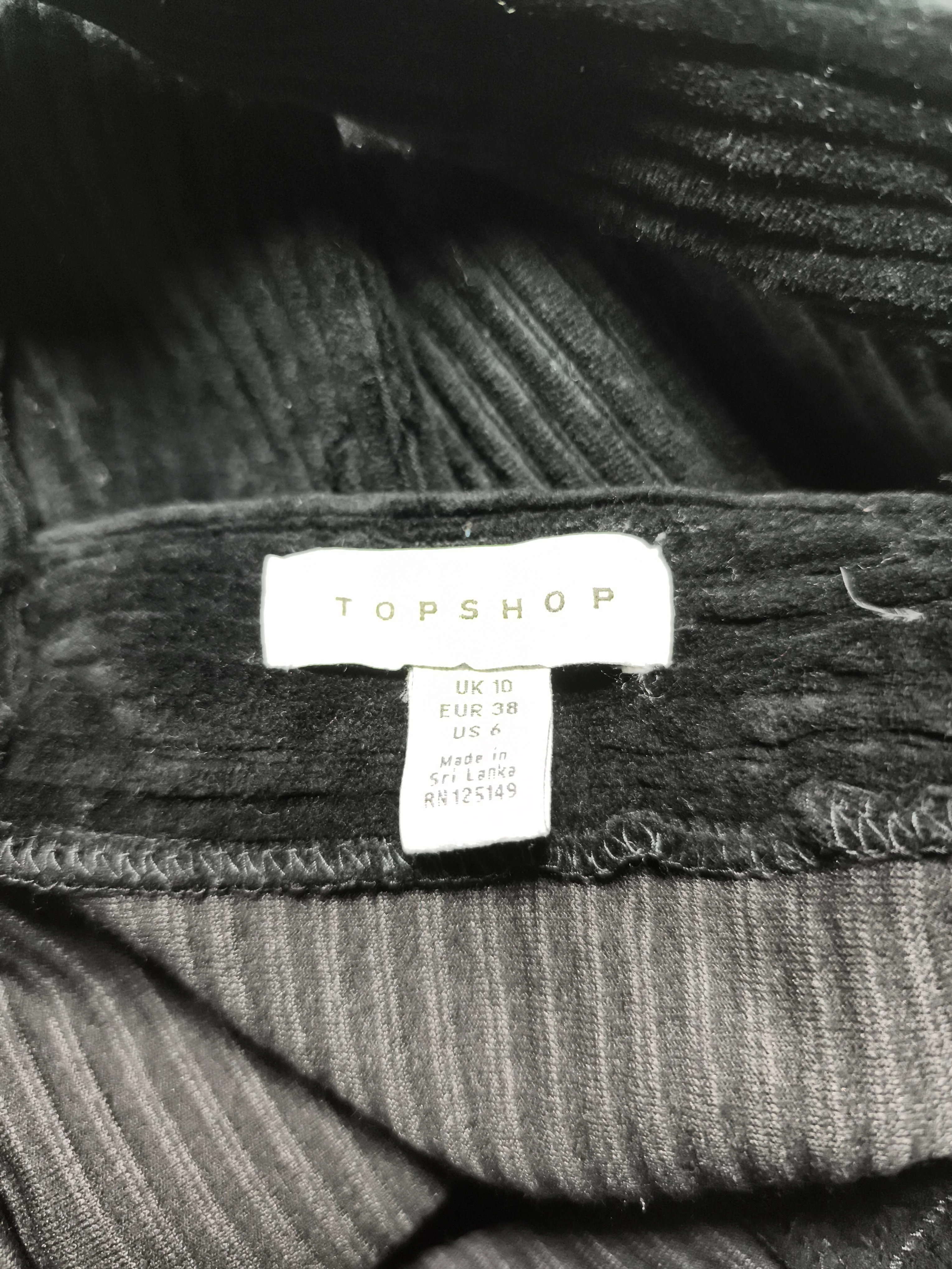 Topshop Pinafore/Dungaree Mini Dress UK10 in Black - Image 5