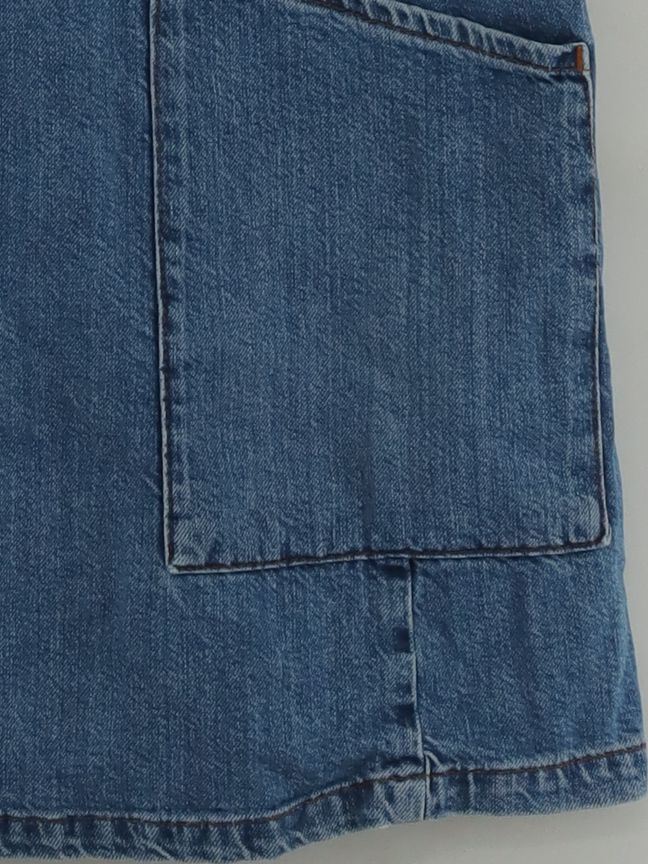 Topshop Pinafore/Dungaree Mini Dress UK12 in Blue - Image 4
