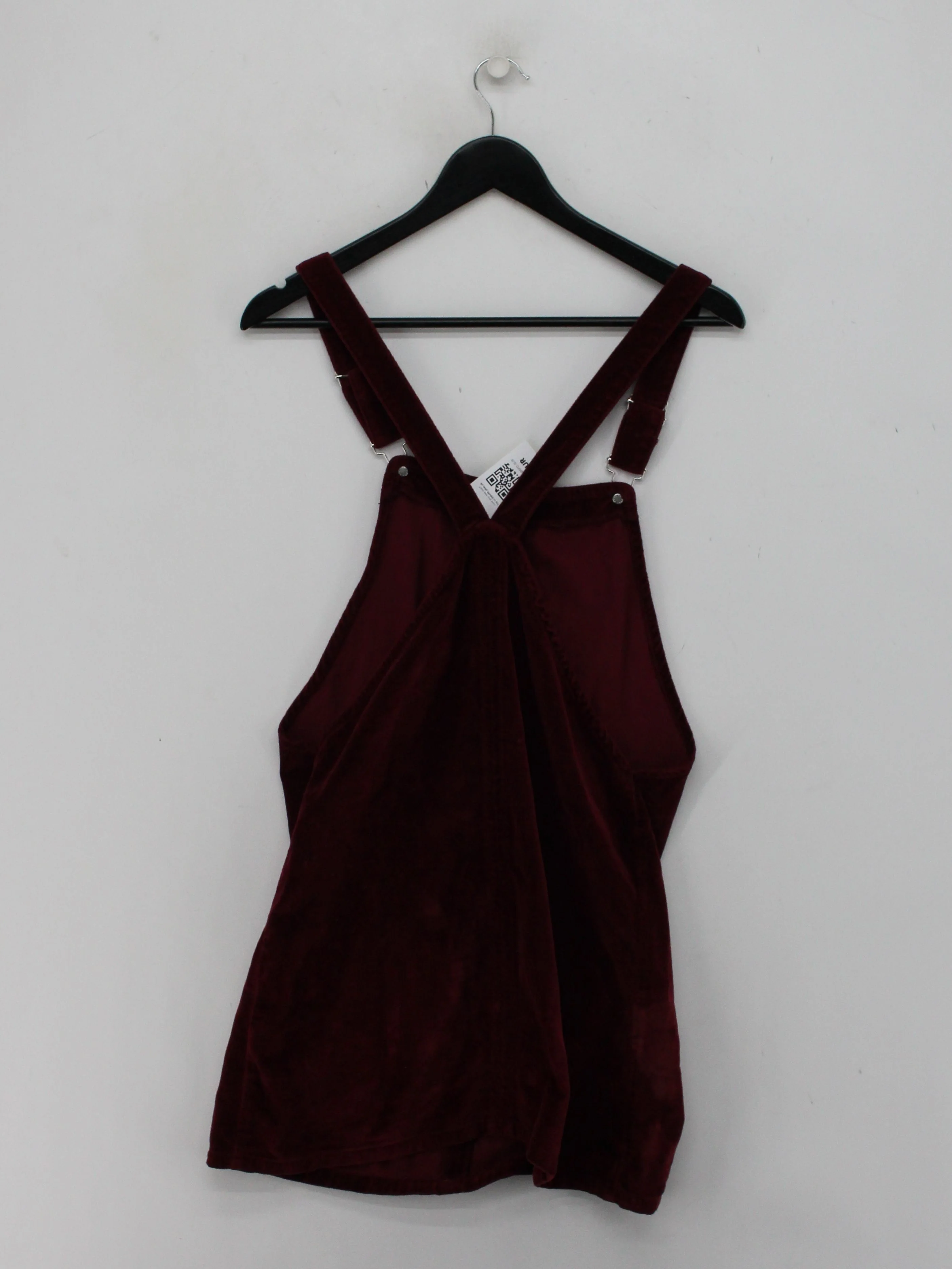 Topshop Pinafore/Dungaree Mini Dress UK8 in Red - Image 2