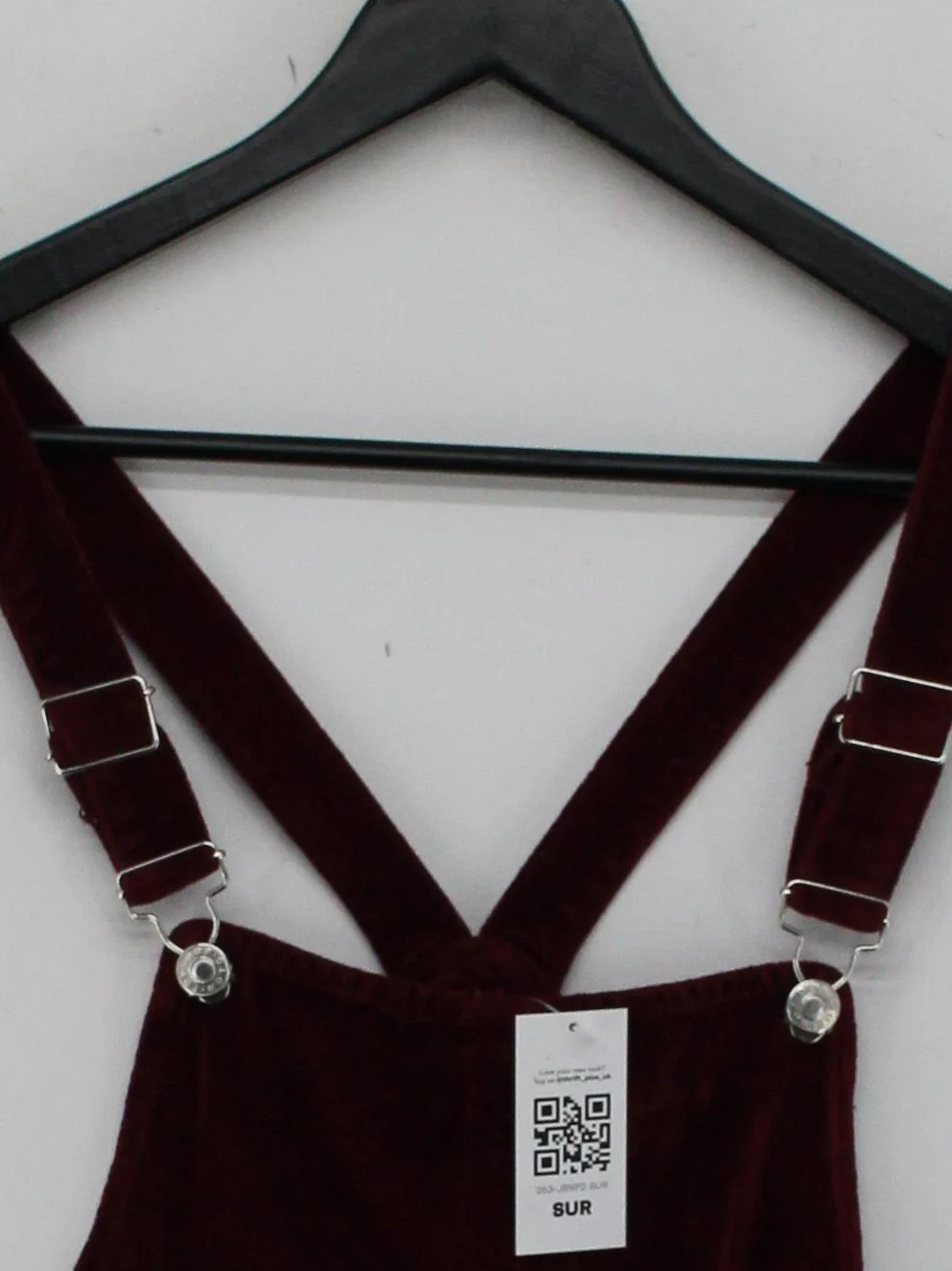 Topshop Pinafore/Dungaree Mini Dress UK8 in Red - Image 3