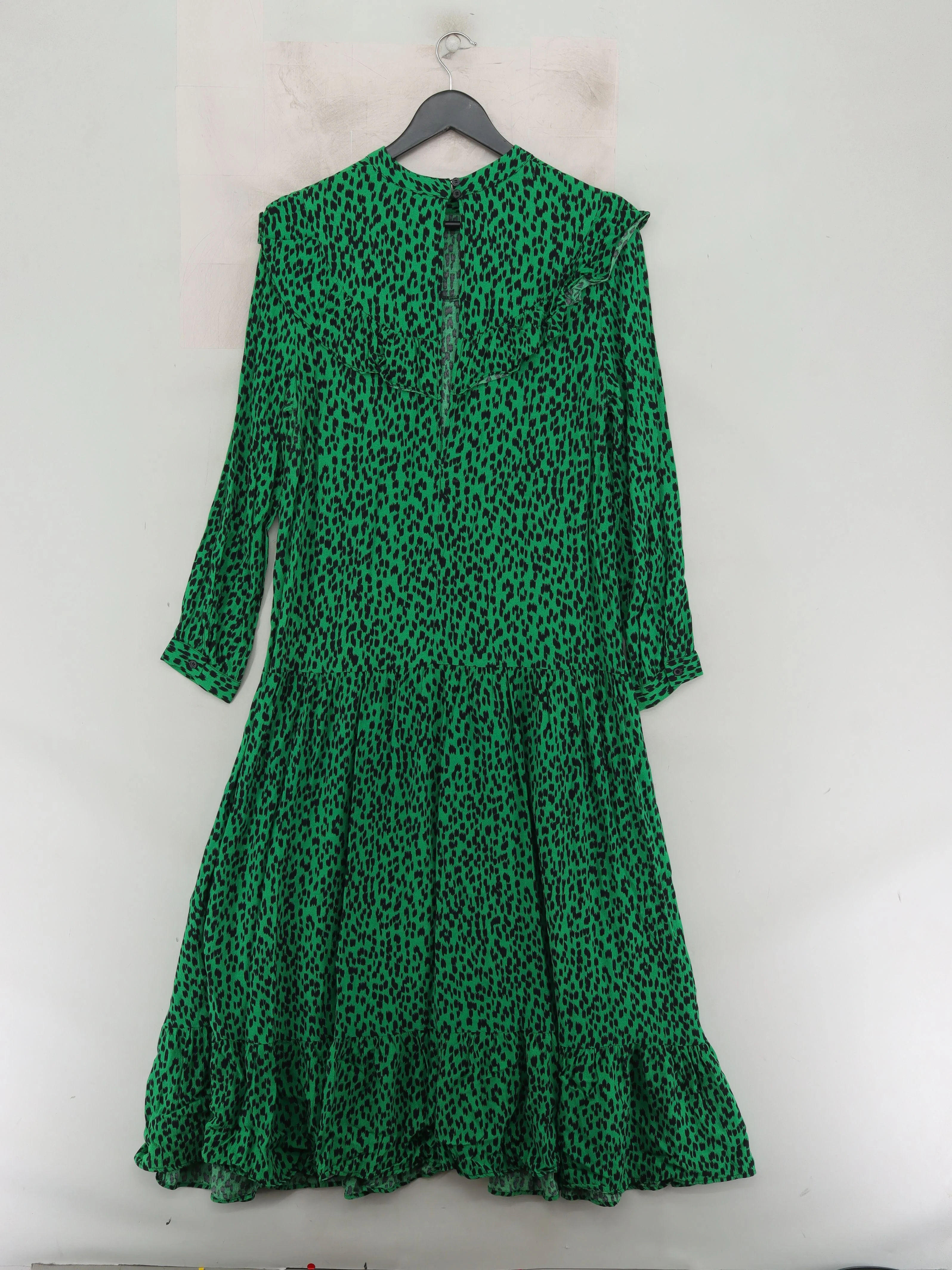 Topshop Shirt Maxi Dress UK12 in Green - Image 2