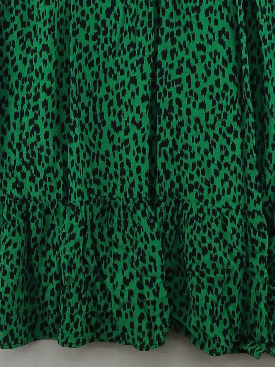 Topshop Shirt Maxi Dress UK12 in Green - Image 4