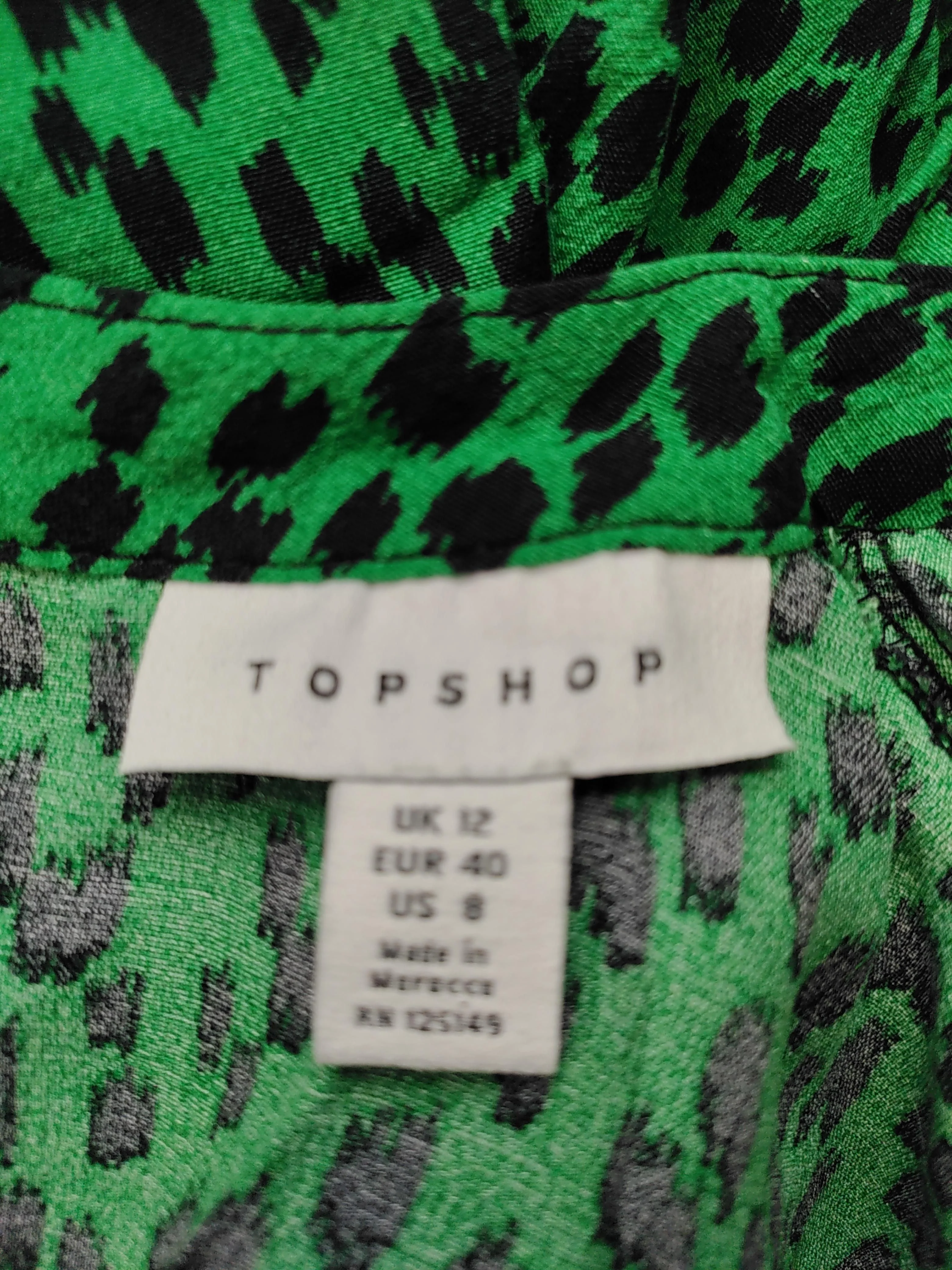 Topshop Shirt Maxi Dress UK12 in Green - Image 5