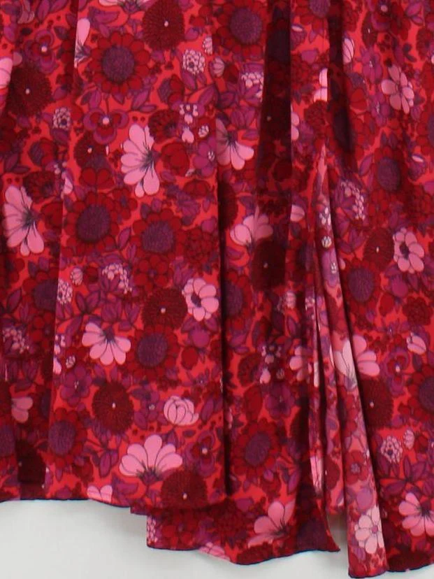 Topshop Shirt Midi Dress UK10 in Red - Image 4