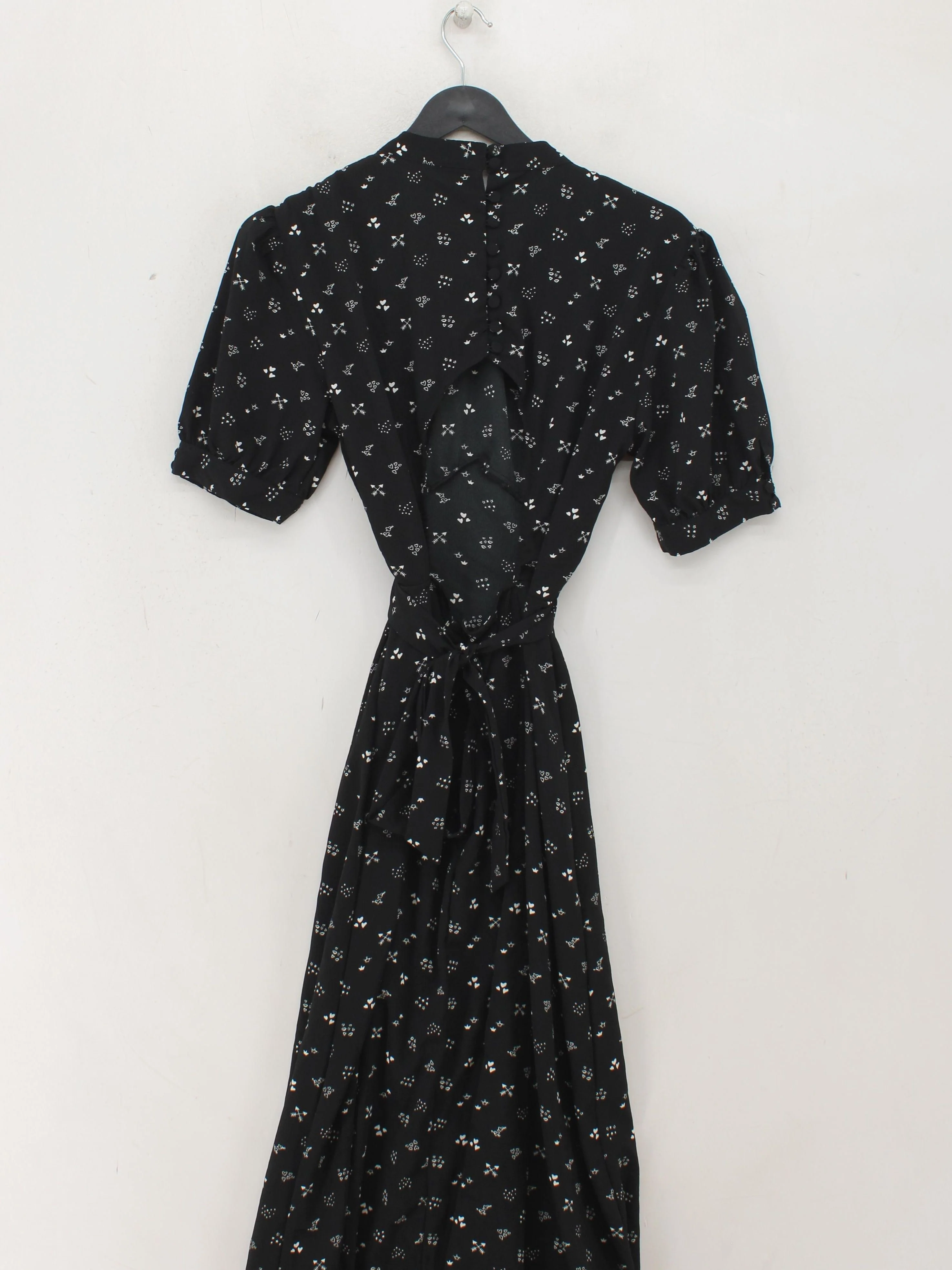 Topshop Shirt Midi Dress UK12 in Black - Image 2