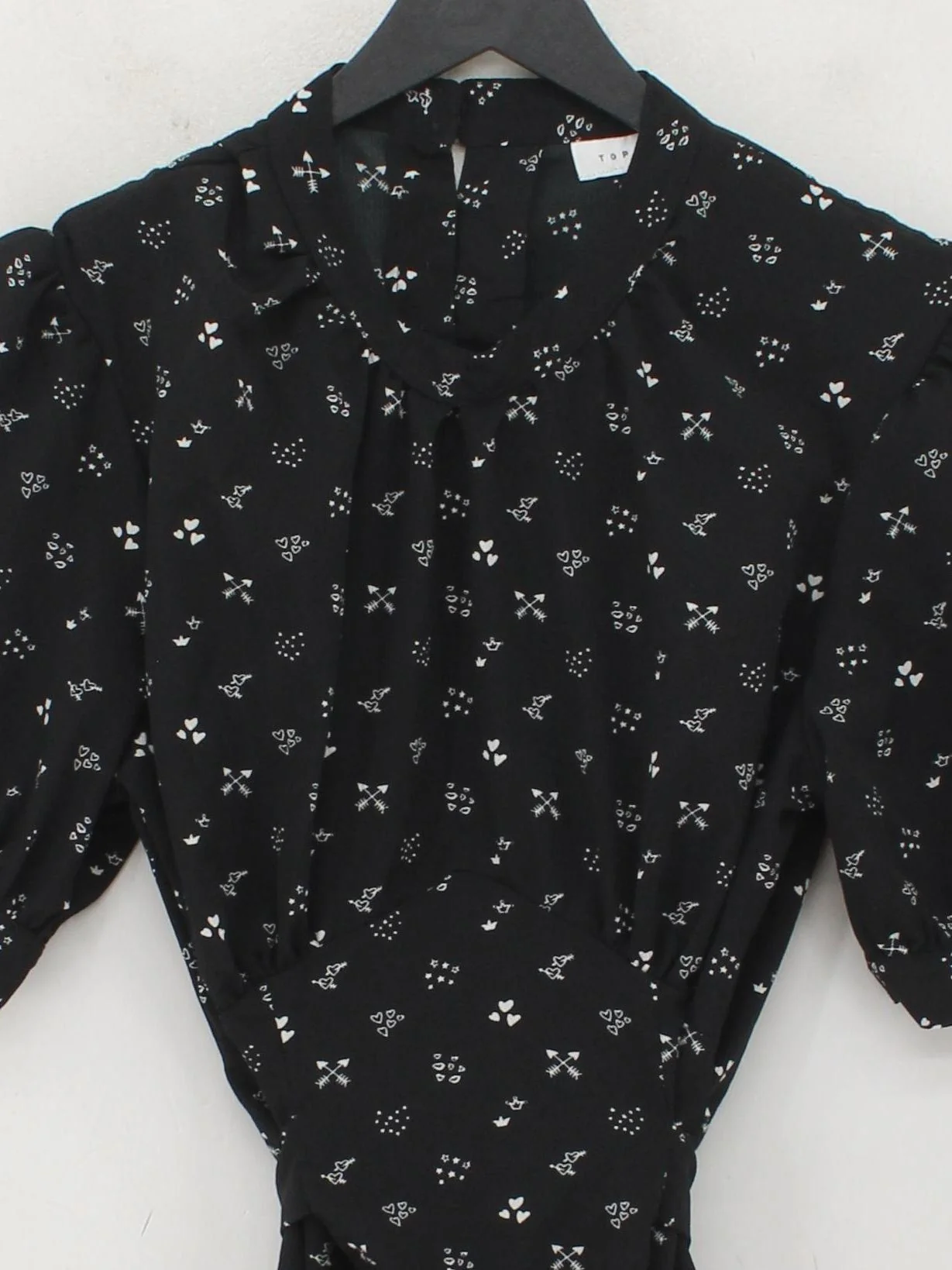 Topshop Shirt Midi Dress UK12 in Black - Image 3