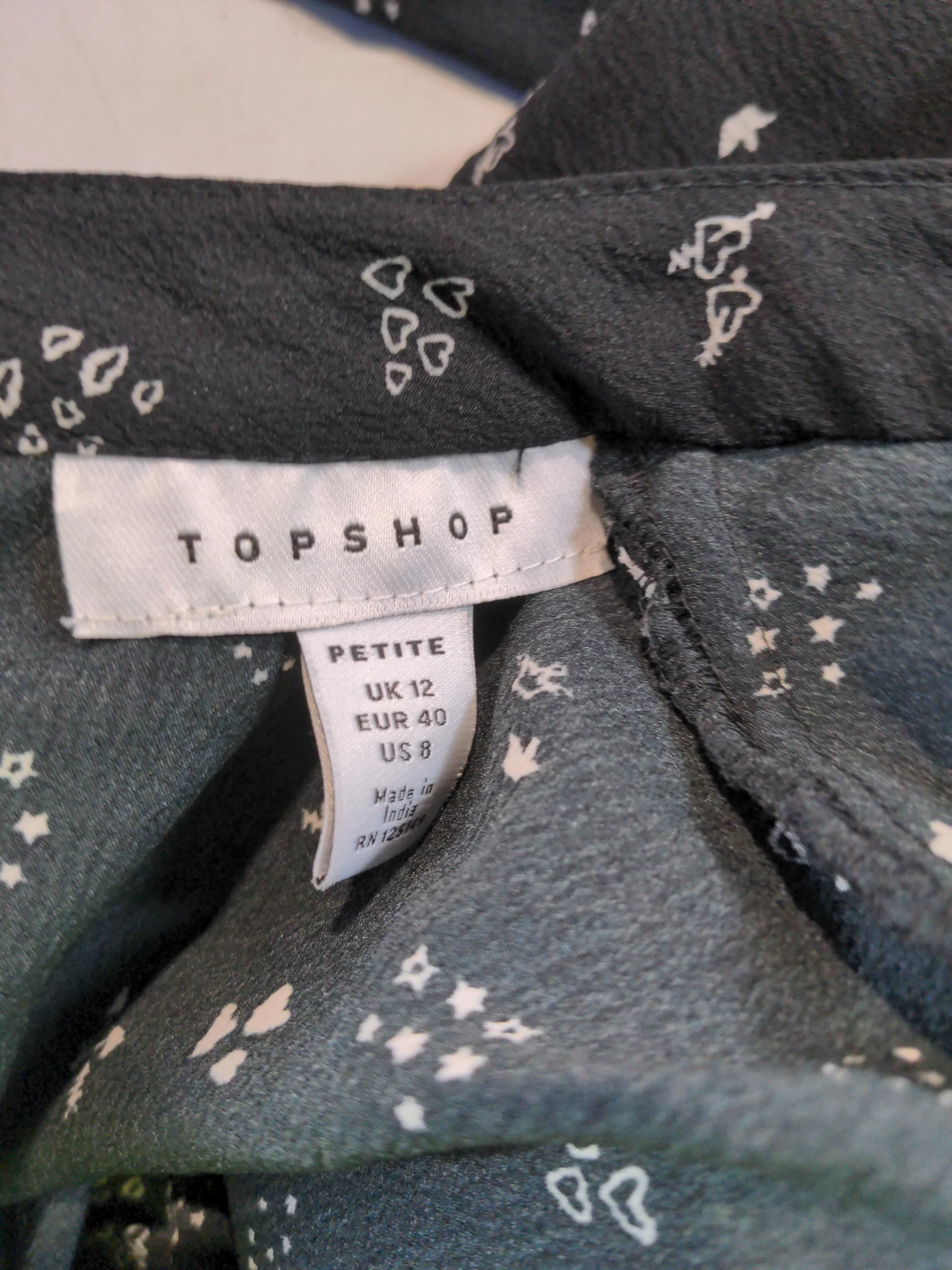 Topshop Shirt Midi Dress UK12 in Black - Image 5