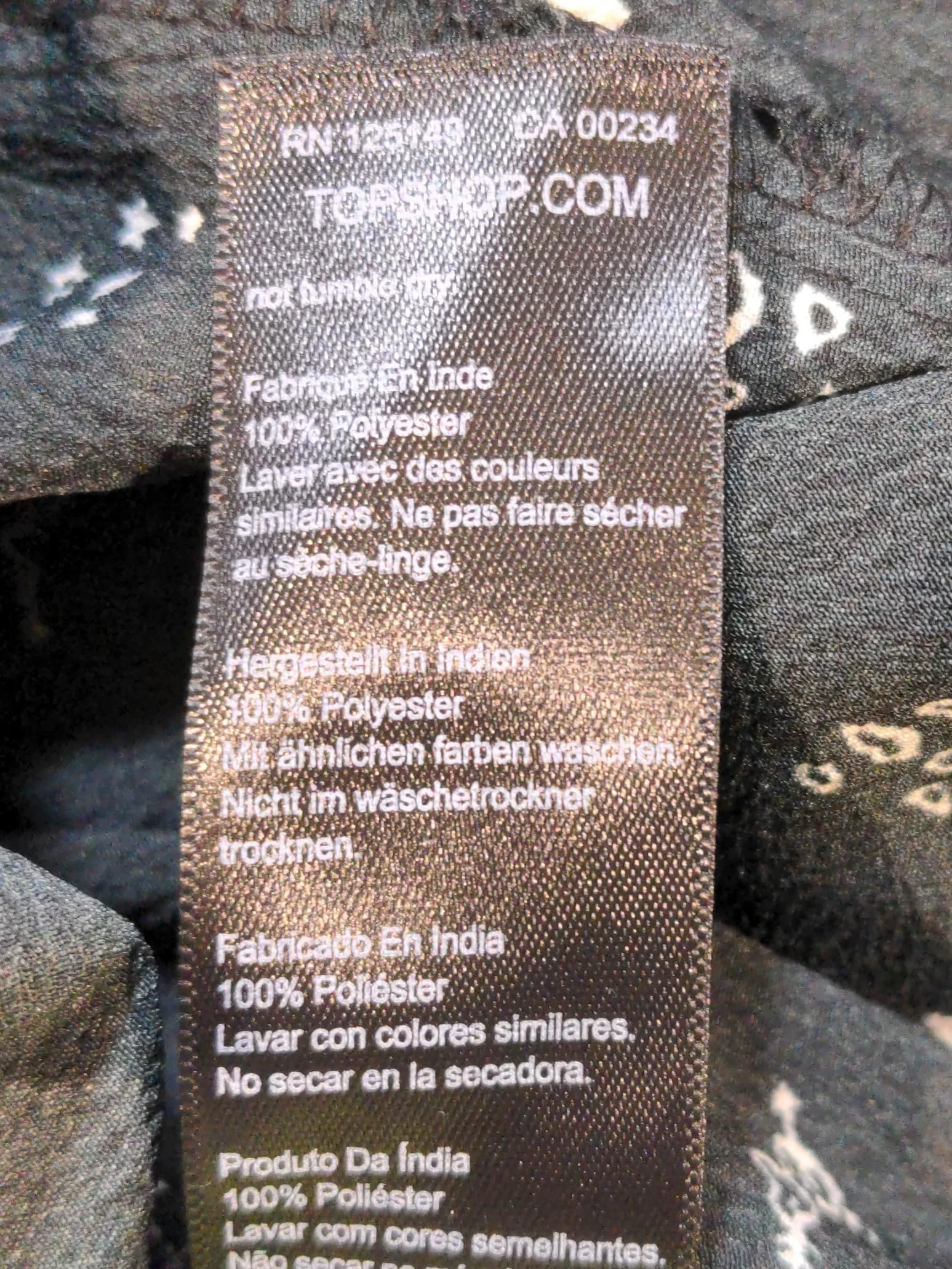 Topshop Shirt Midi Dress UK12 in Black - Image 6