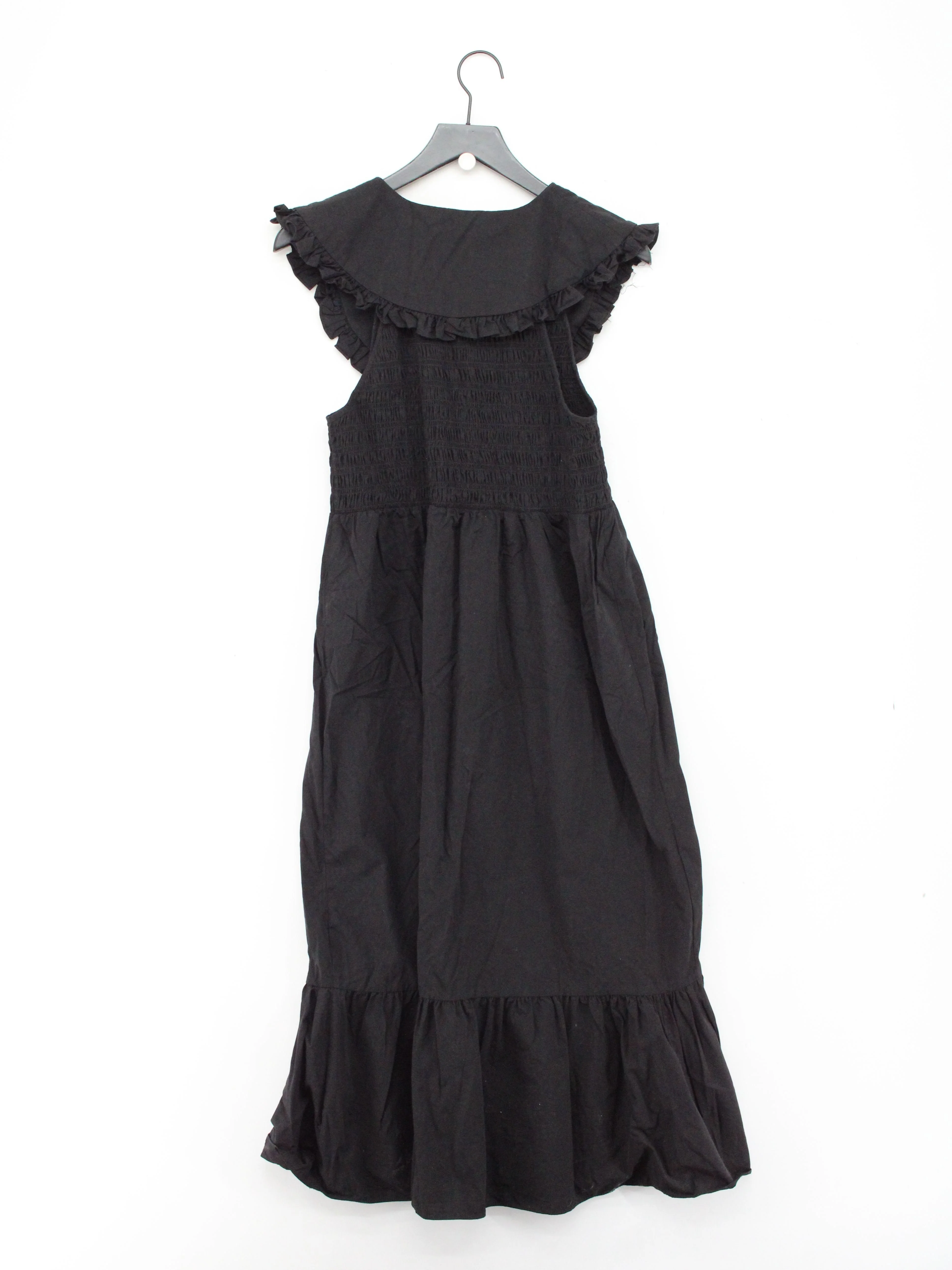 Topshop Shirt Midi Dress UK14 in Black - Image 2