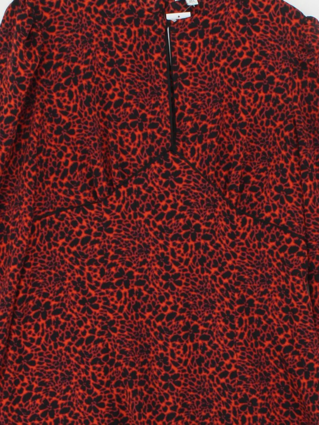 Topshop Shirt Midi Dress UK16 in Red - Image 3