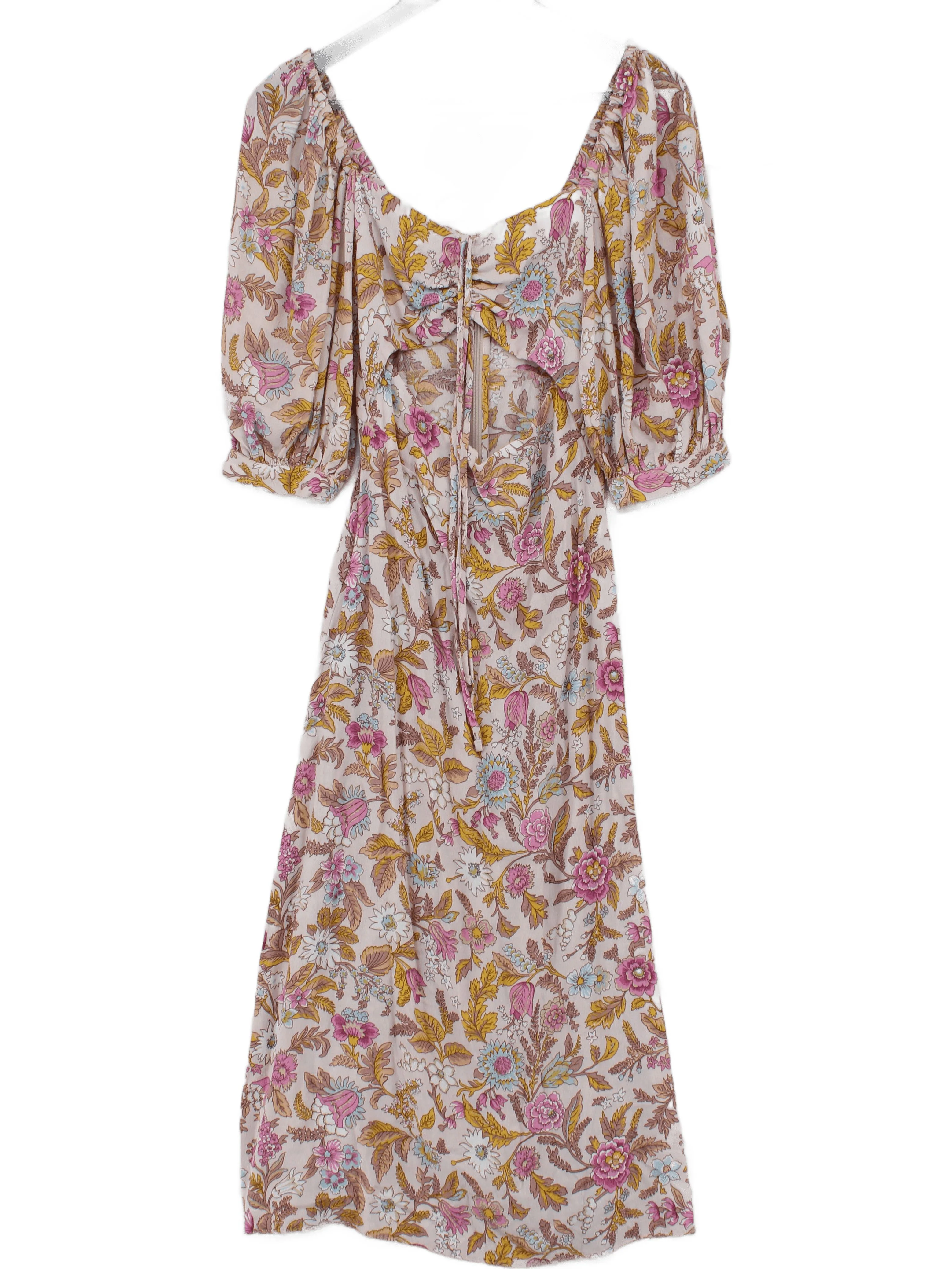 Topshop Shirt Midi Dress UK6 in Multi