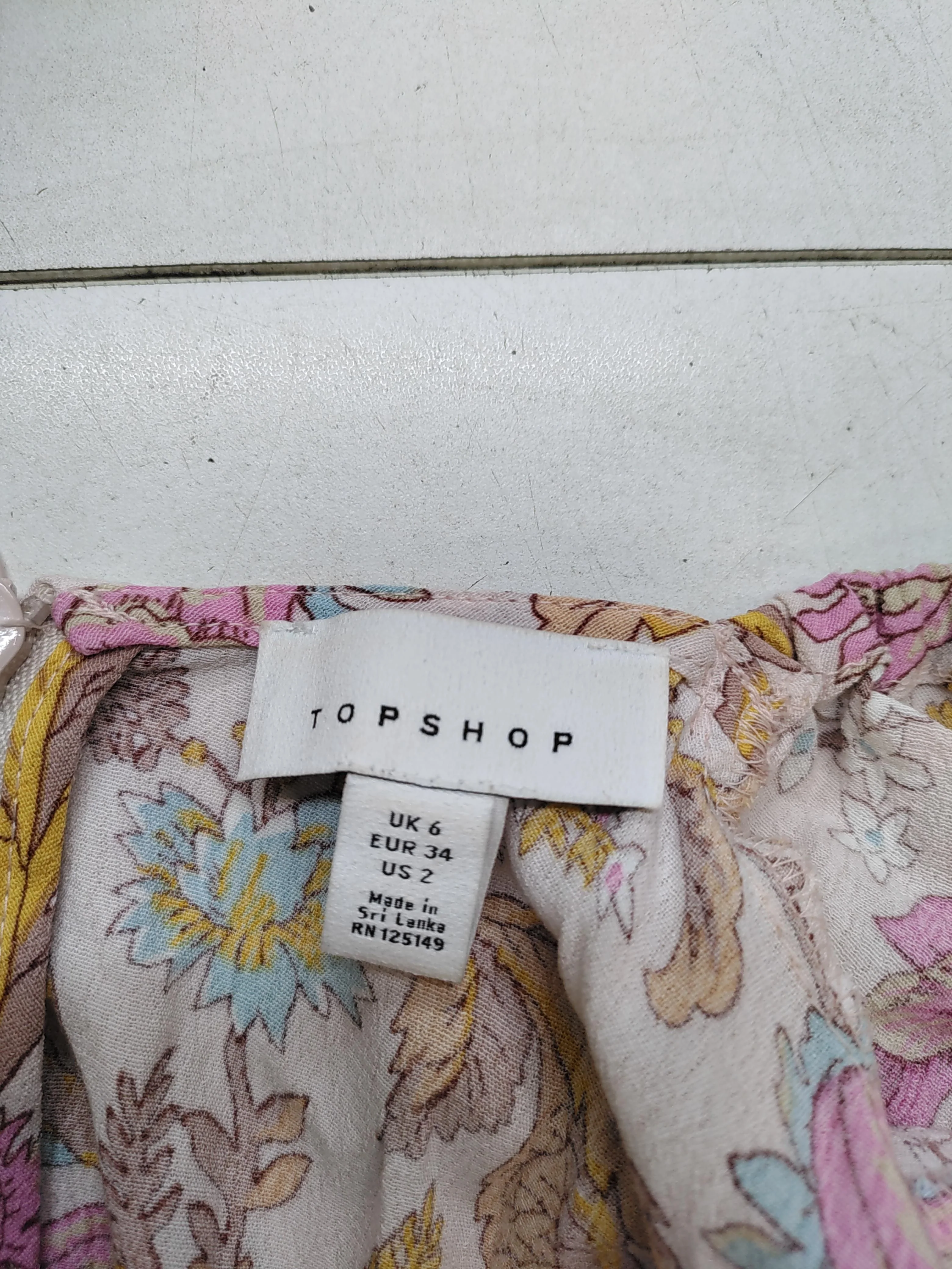 Topshop Shirt Midi Dress UK6 in Multi - Image 5