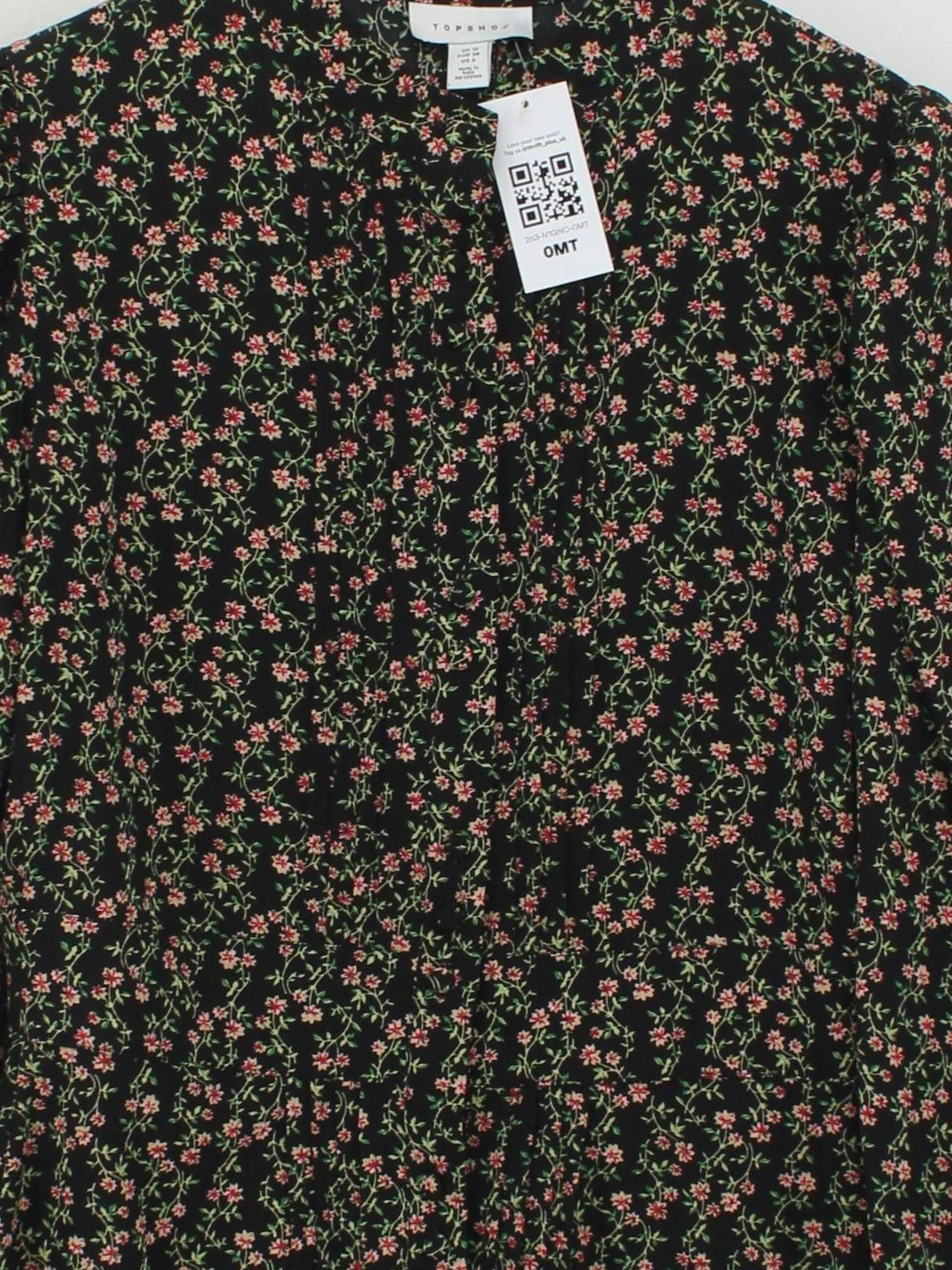 Topshop Shirt Mini Dress UK10 in Black - Image 3