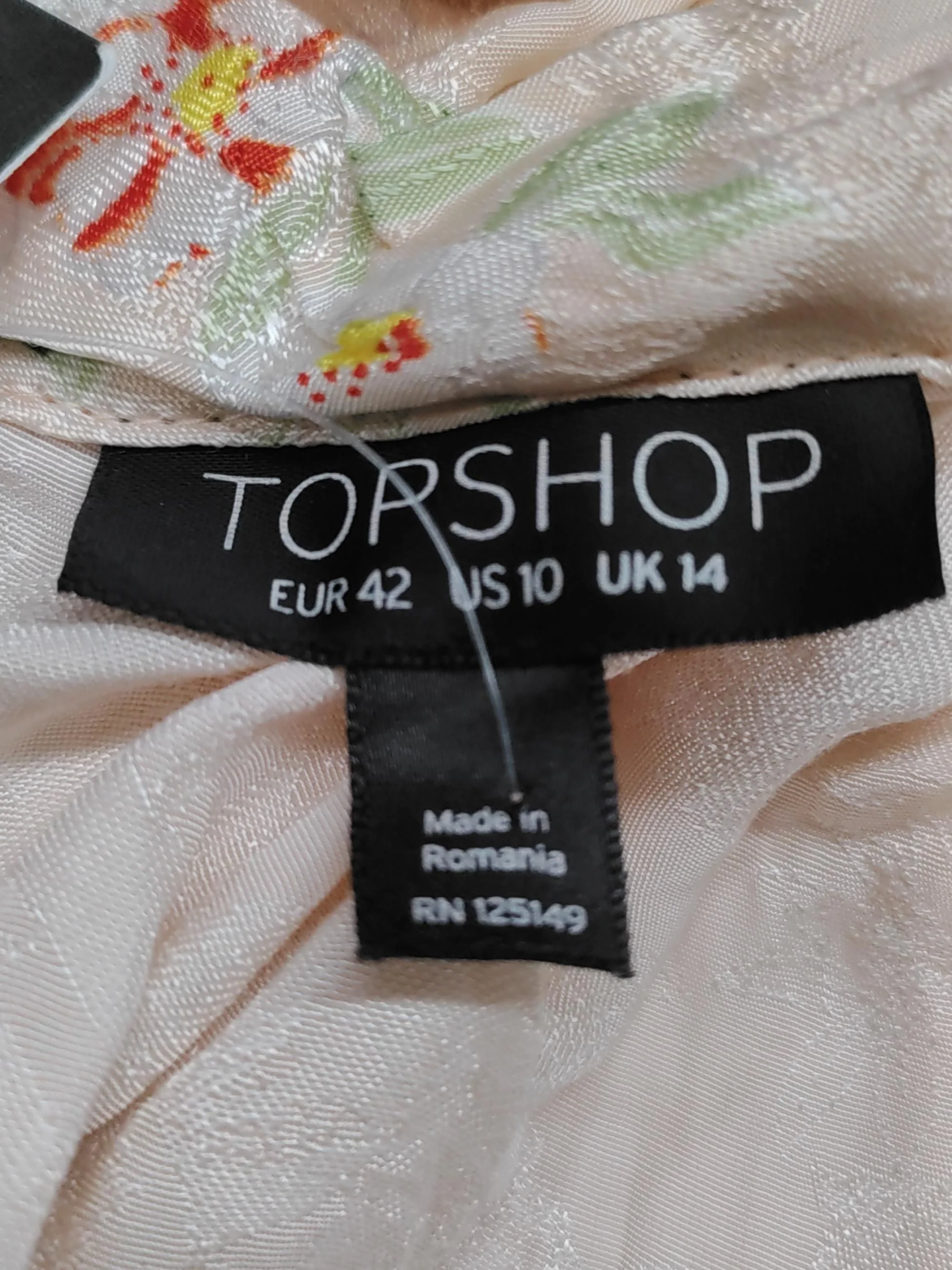 Topshop Shirt Mini Dress UK14 in Multi - Image 5