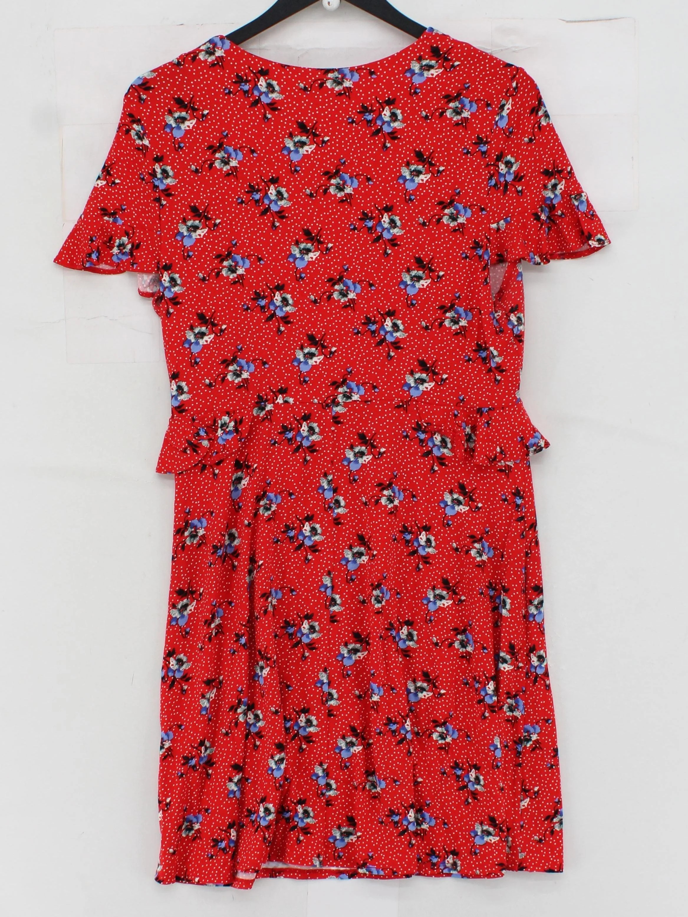 Topshop Shirt Mini Dress UK14 in Red - Image 2