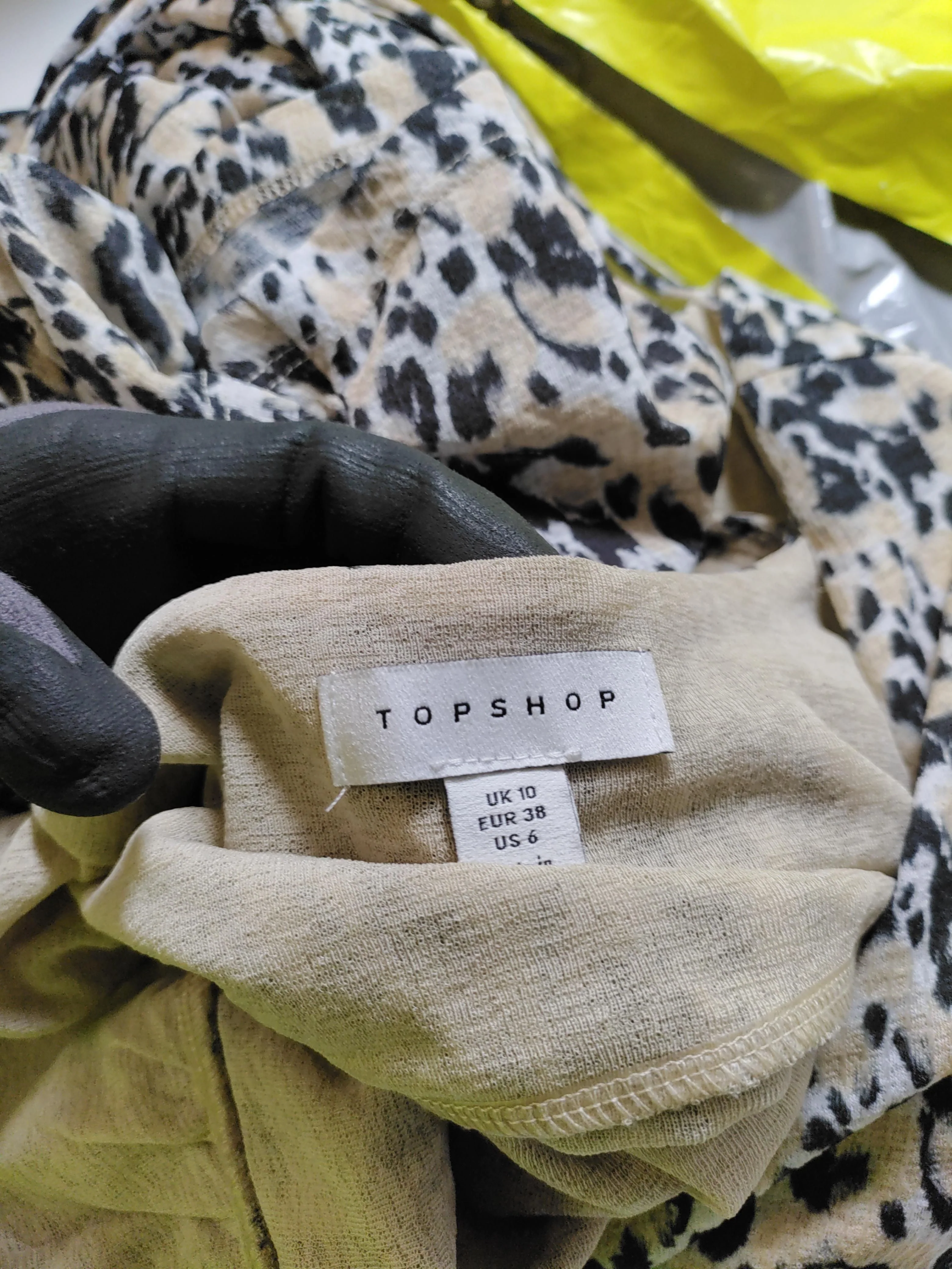 Topshop Skater Midi Dress UK10 in Multi - Image 5
