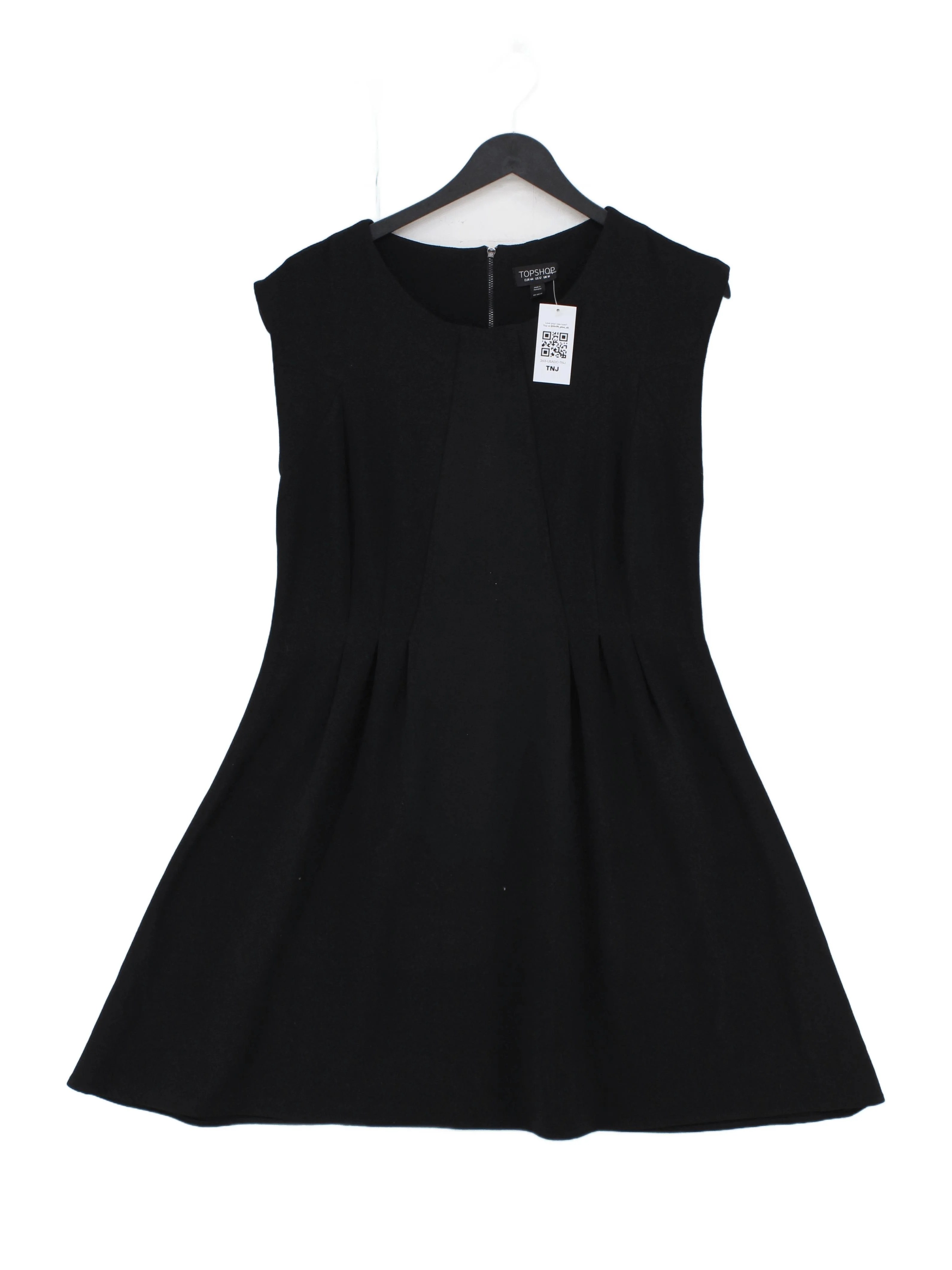 Topshop Skater Mini Dress in Black