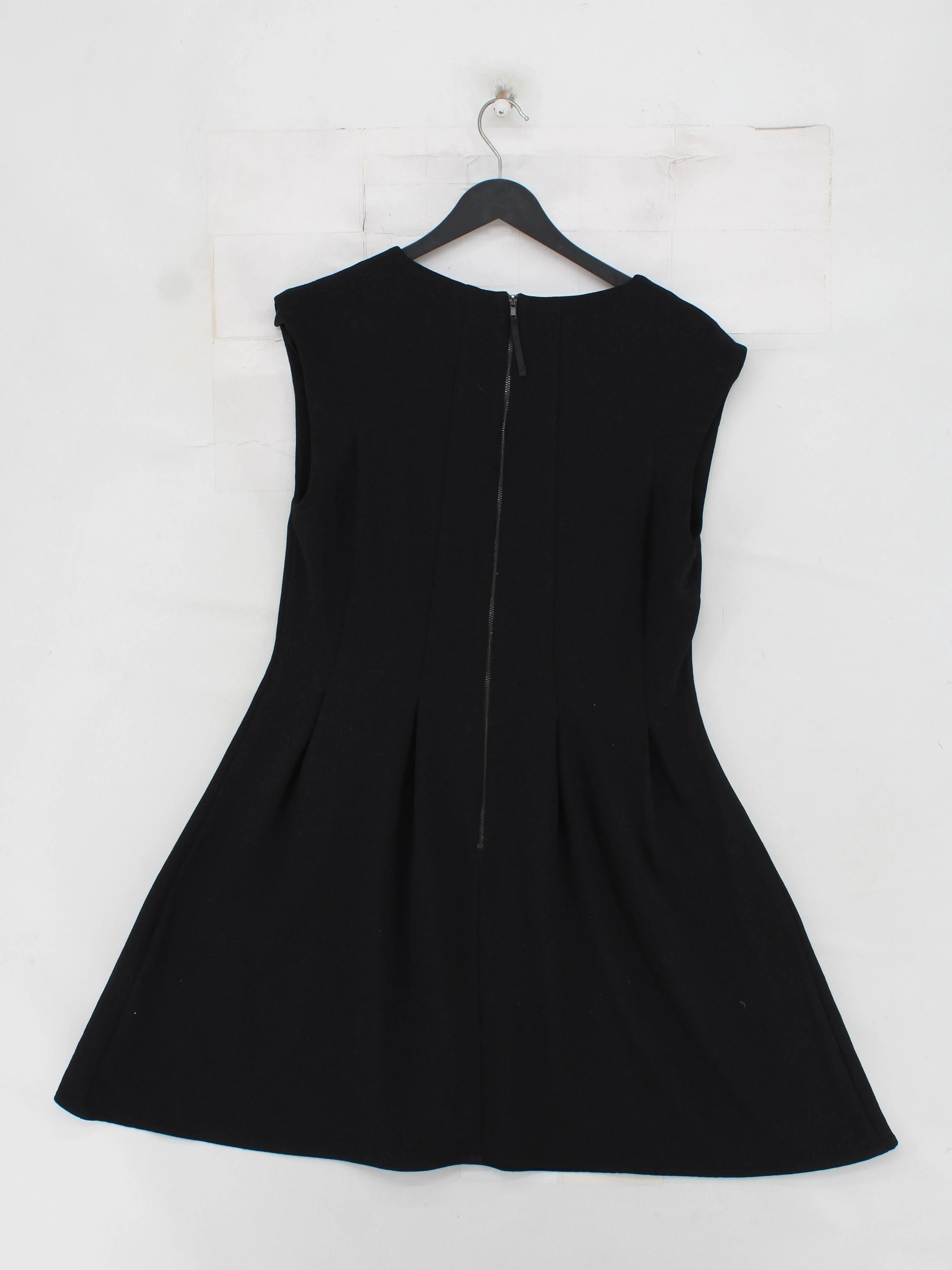 Topshop Skater Mini Dress in Black - Image 2