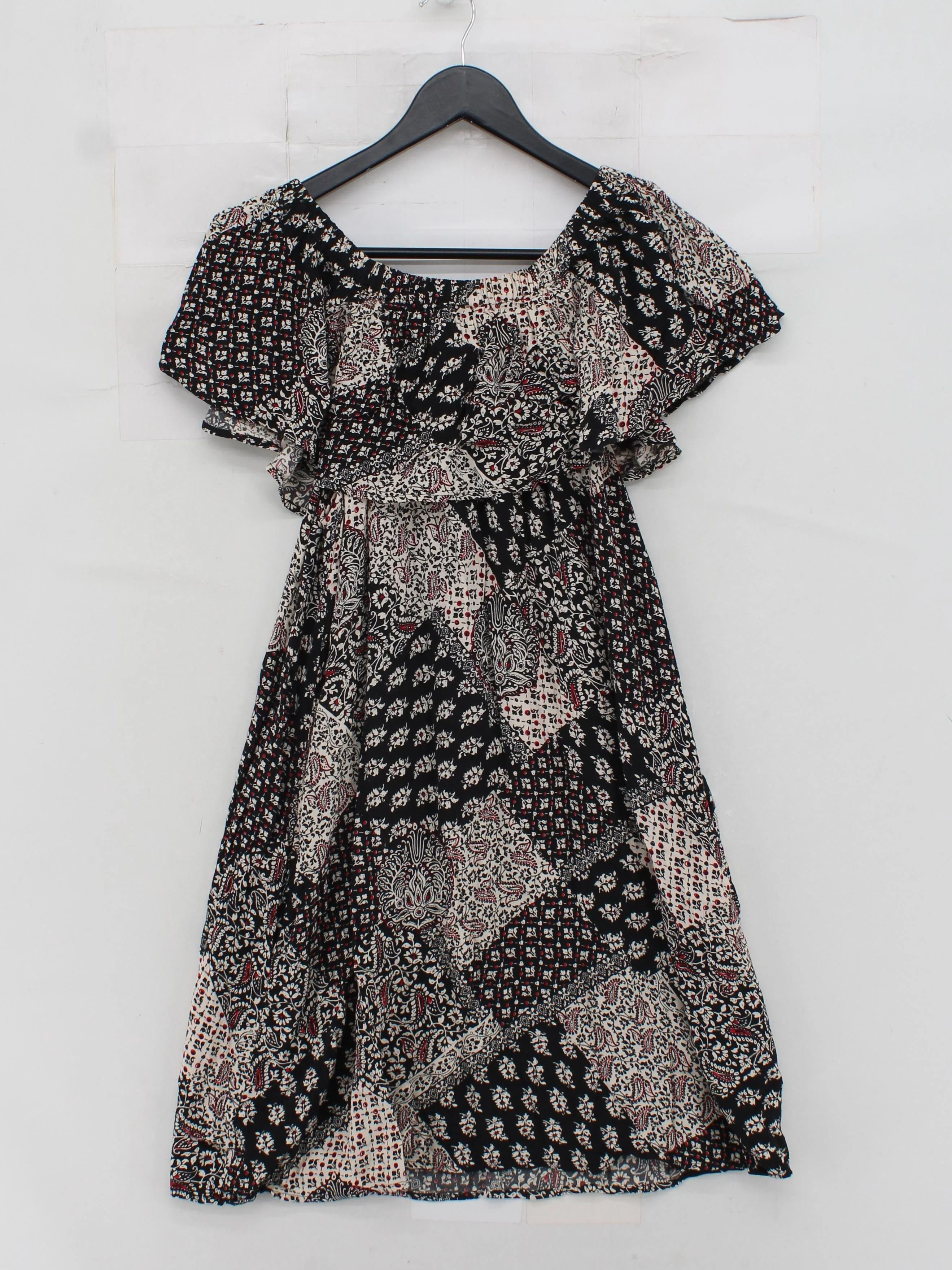 Topshop Skater Mini Dress UK10 in Multi - Image 2